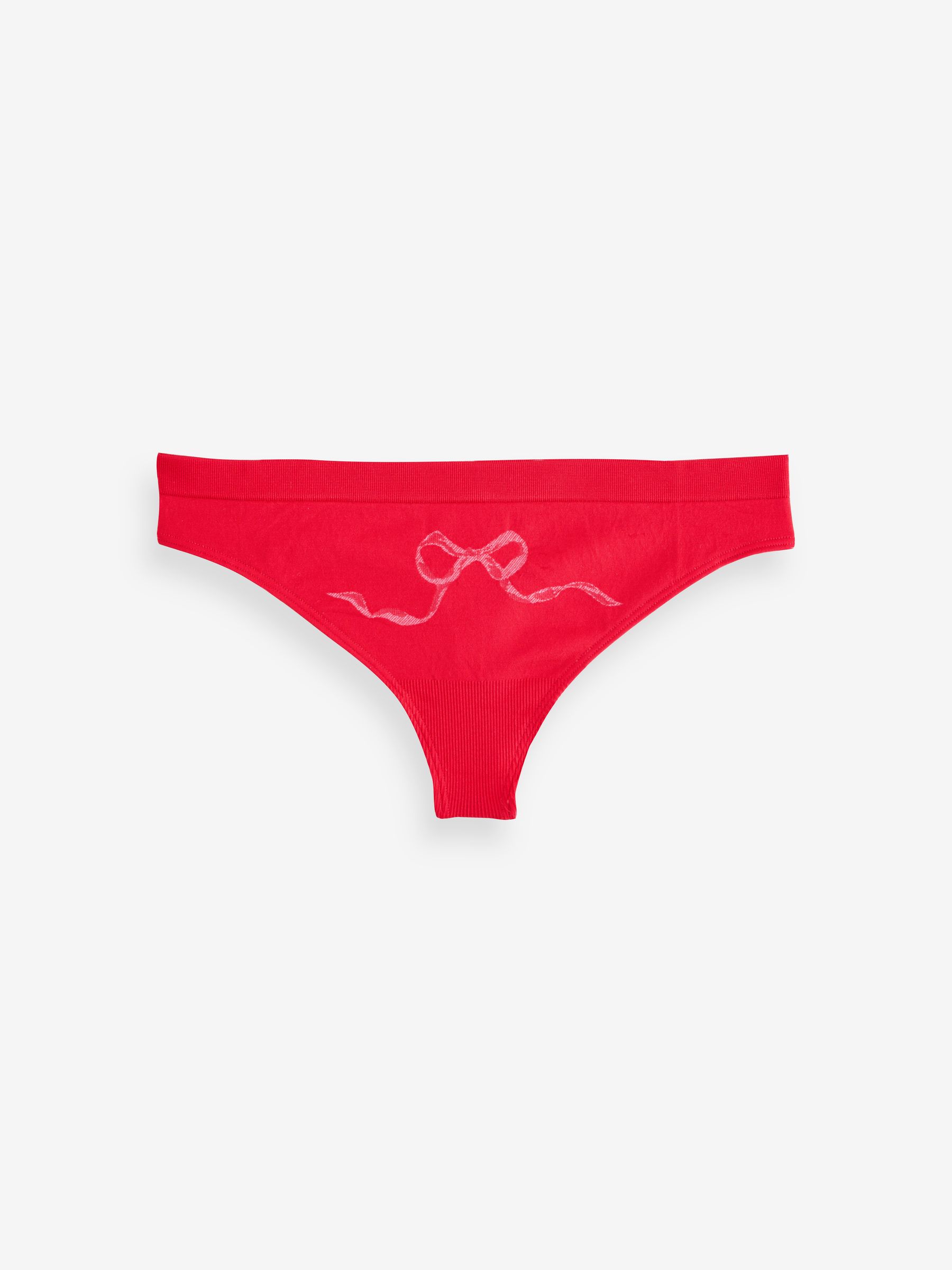 Red/Pink/Purple Thong 4 Pack Knickers - Image 3 of 5