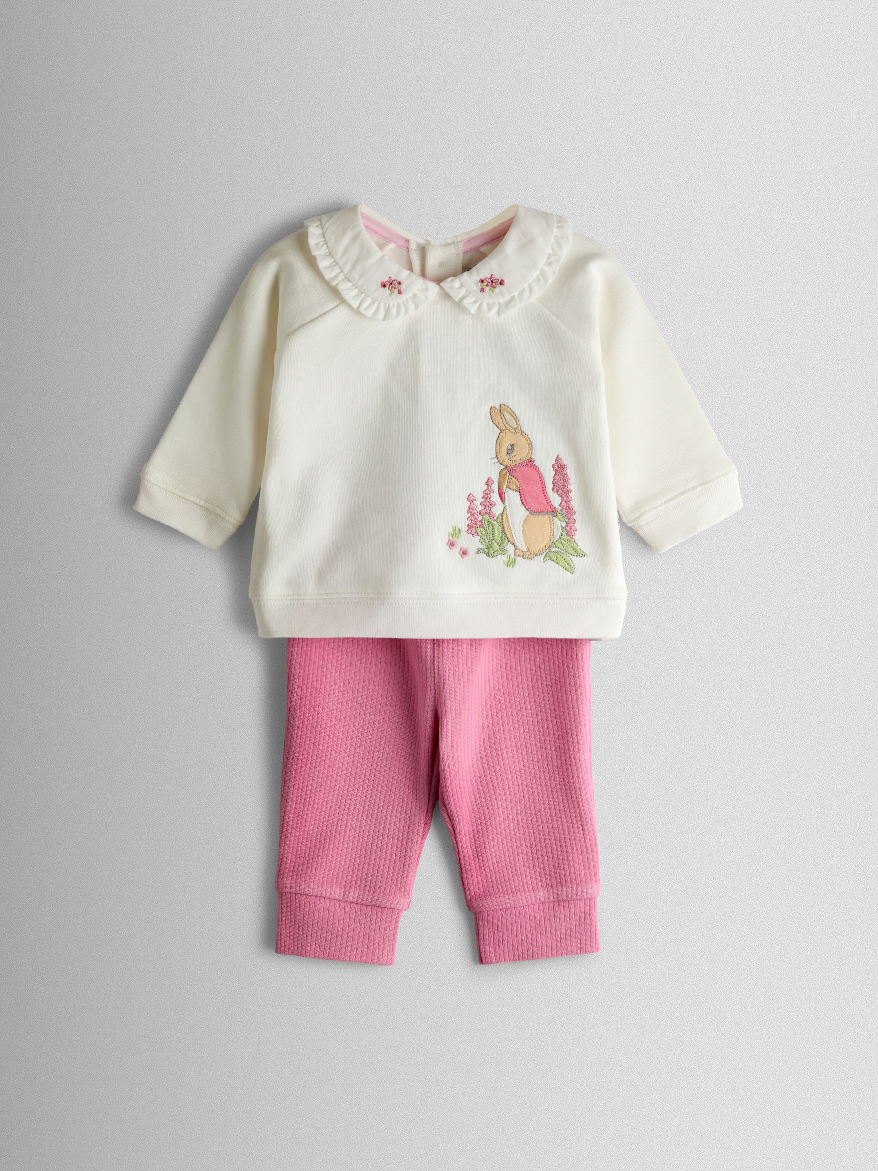 Cream Sweatshirt and Leggings Set - Image 1 of 6