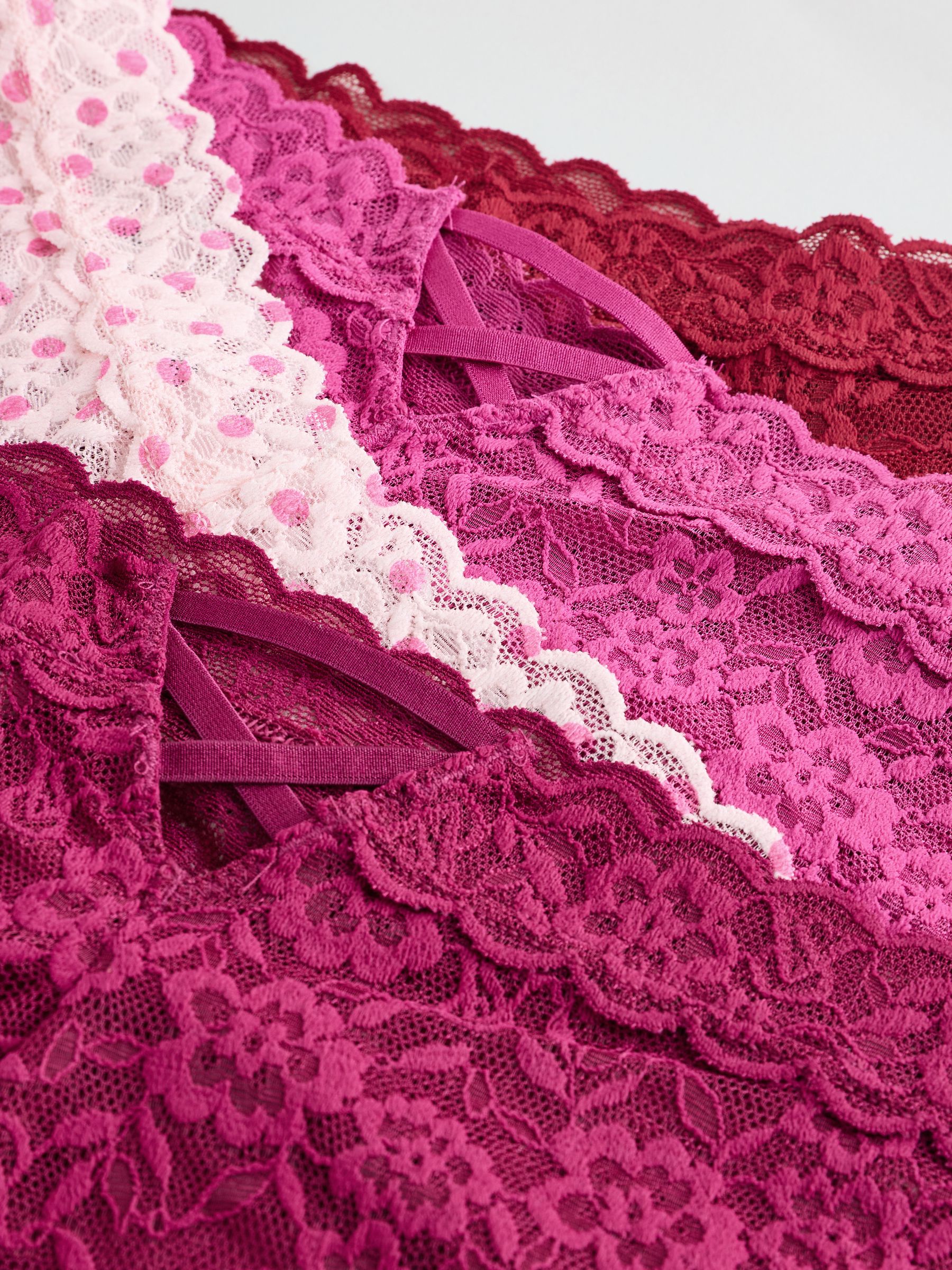 Pink/Purple/Red Cheeky 4 Pack Knickers - Image 6 of 7