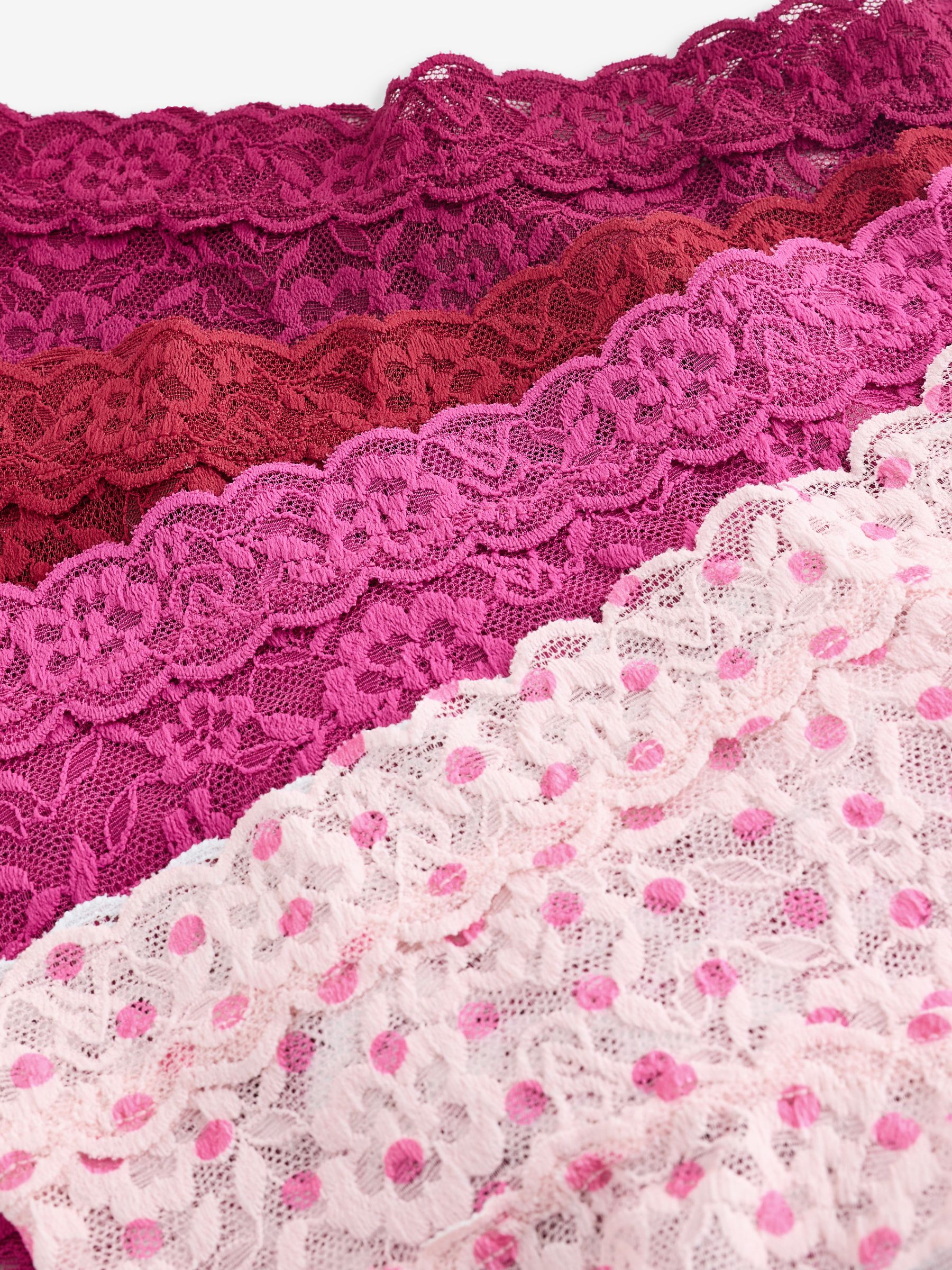 Pink/Purple/Red Cheeky 4 Pack Knickers - Image 7 of 7