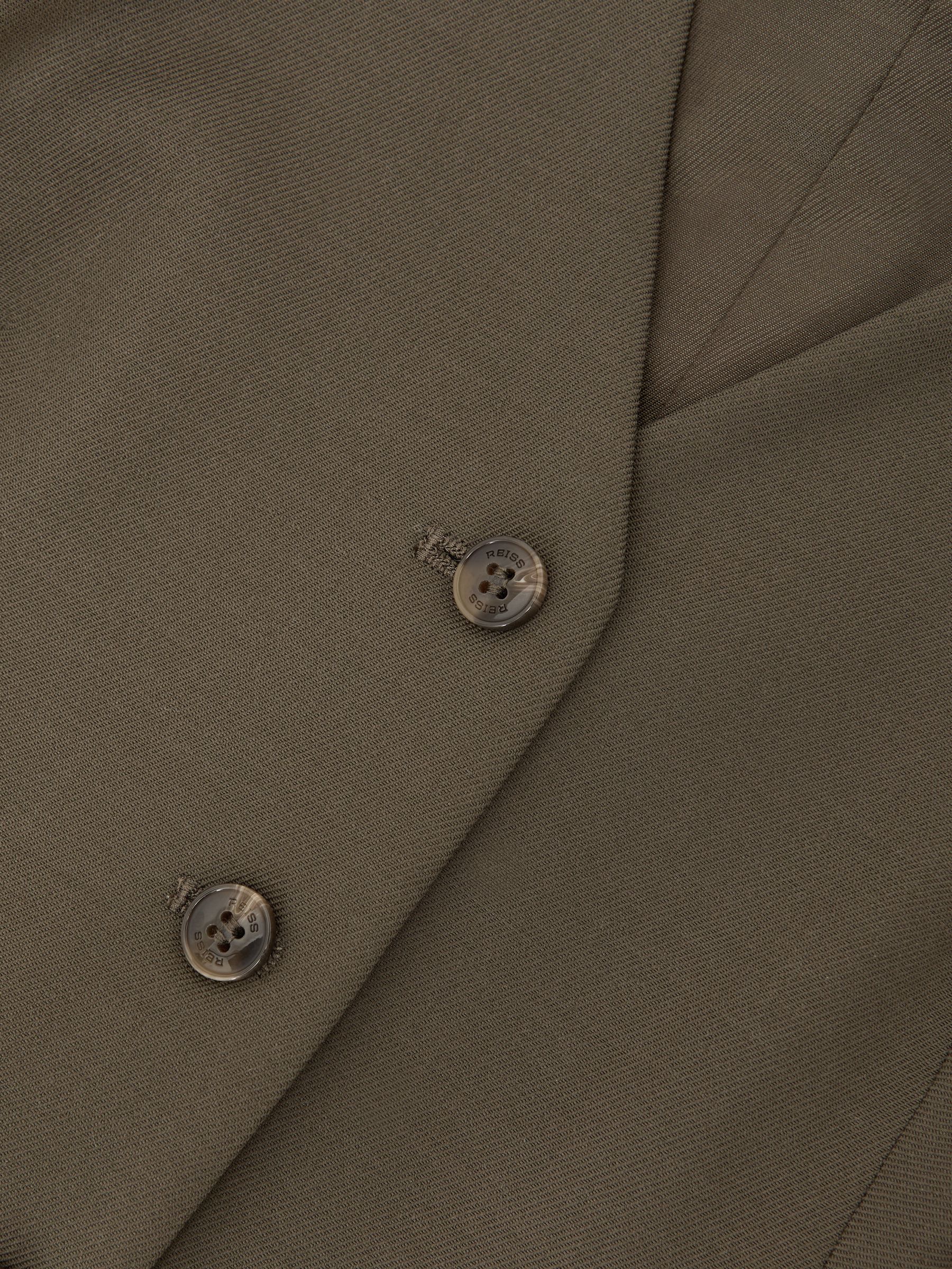Wool-Blend Tailored Waistcoat in Green - Image 6 of 6