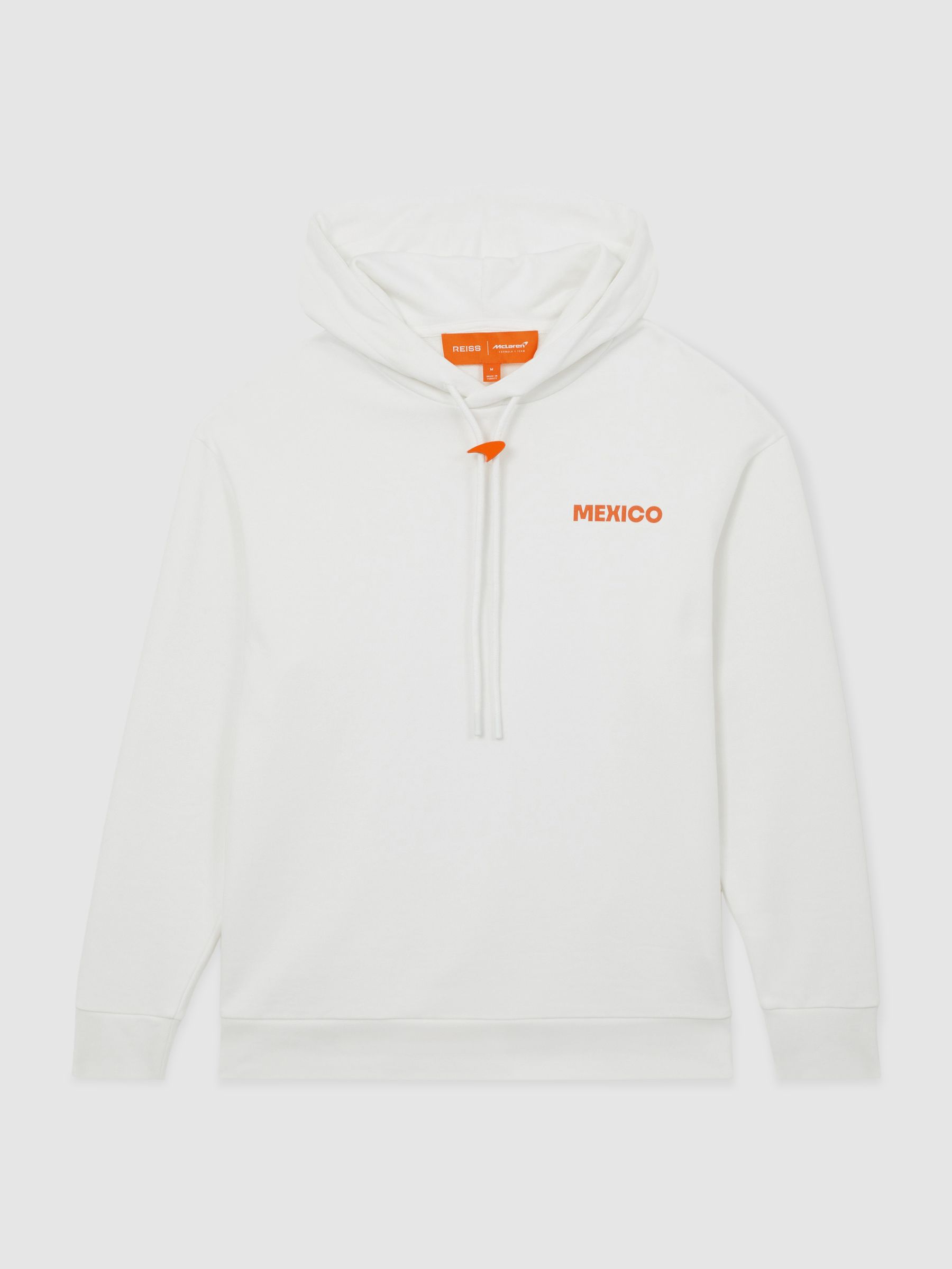 McLaren F1 Team Mexico City Hoodie Unisex Fit in White - Image 2 of 9