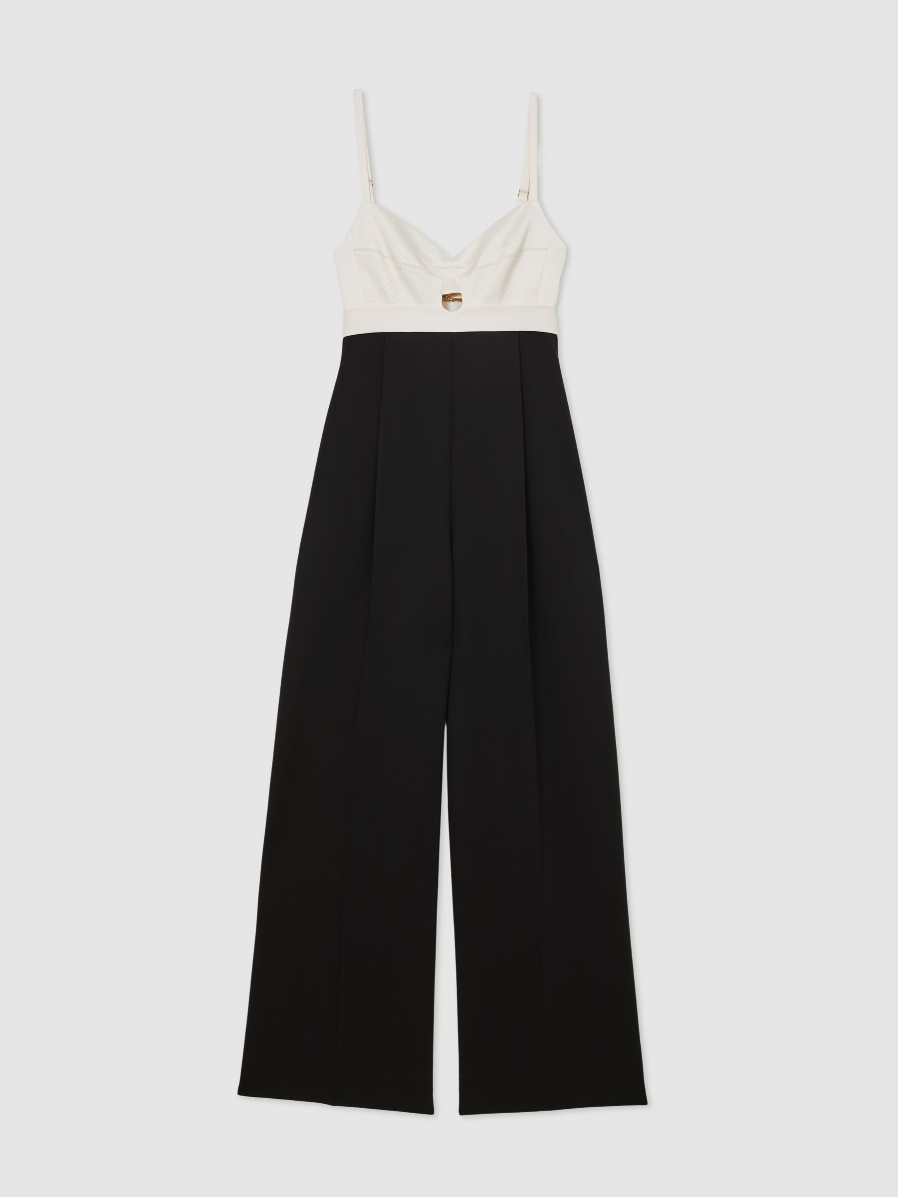 Atelier Colourblock Wide-Leg Jumpsuit in Black - image 1