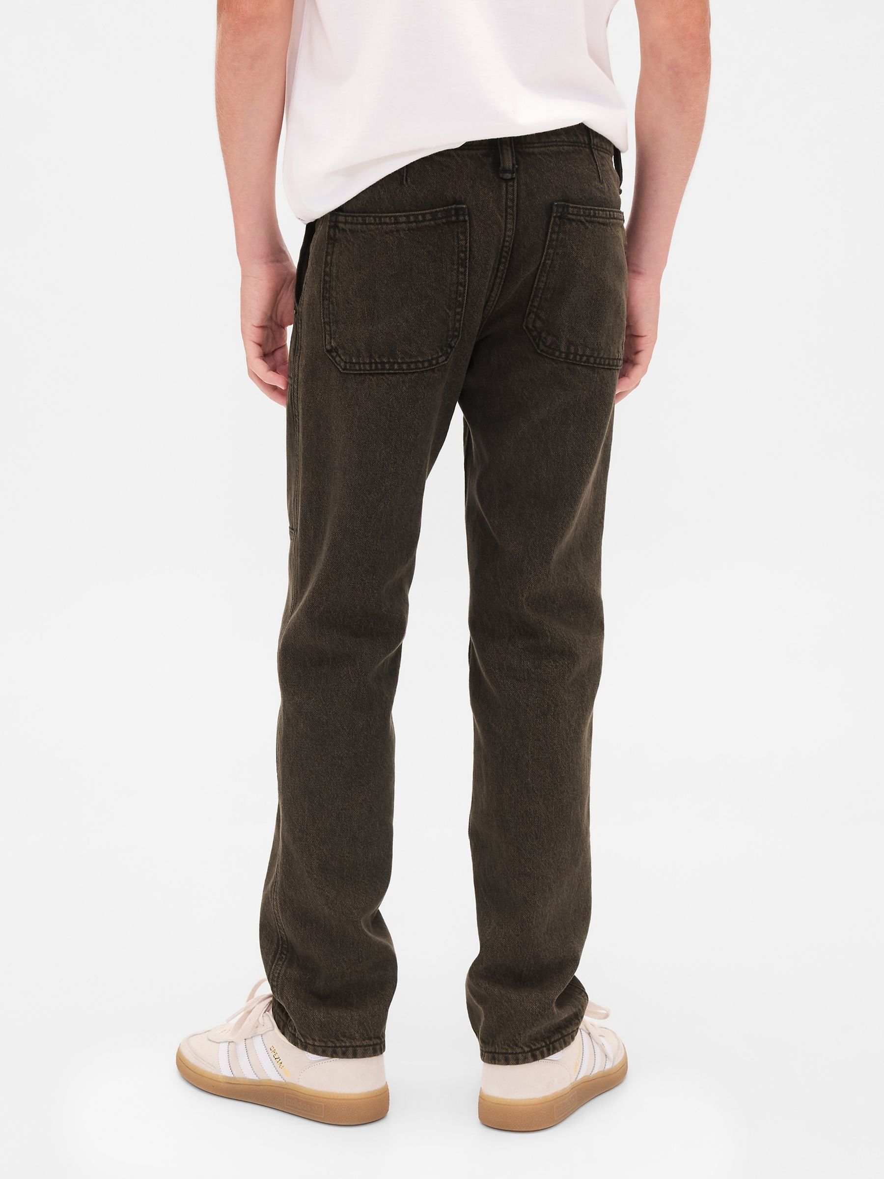 Dark Green 90s Original Straight Carpenter Jeans - Image 2 of 5