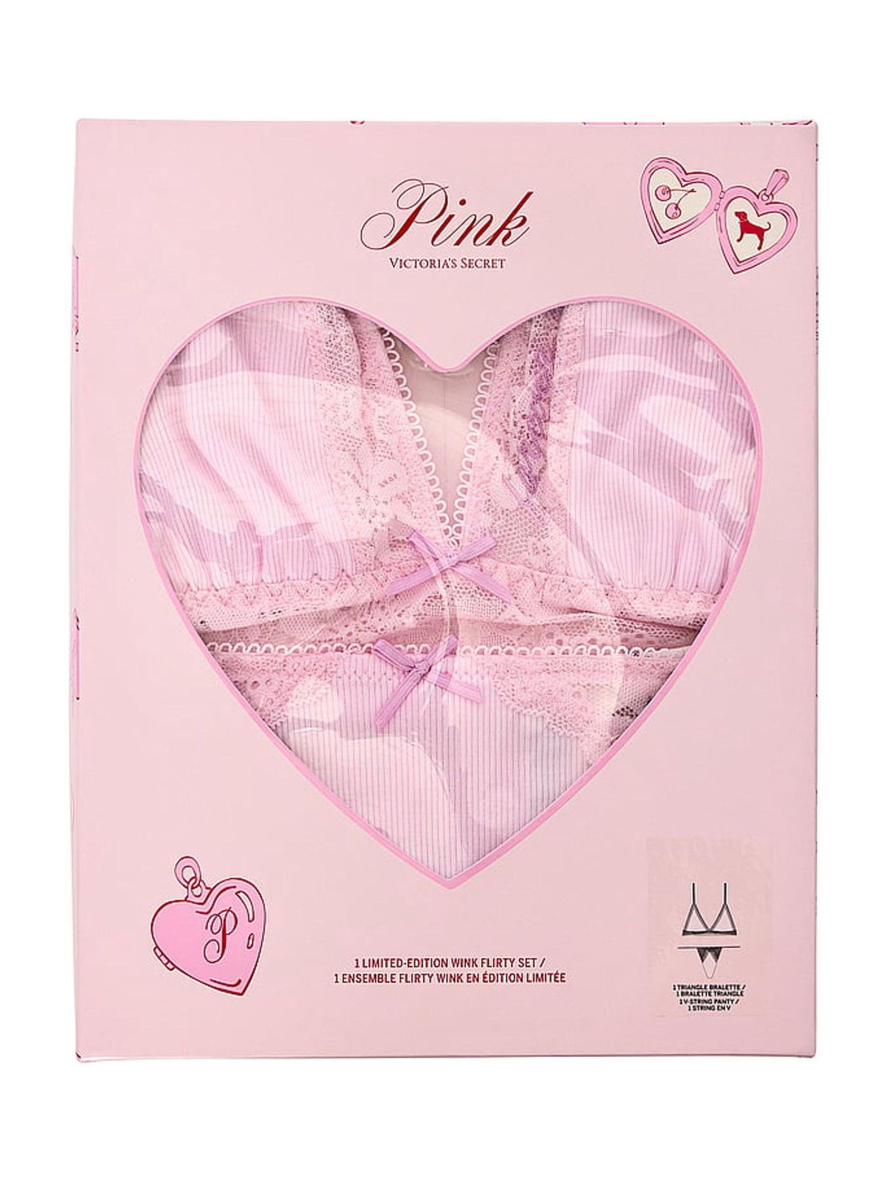 Pink Tulip Embroidery Bralette and Knickers Set - Image 3 of 3