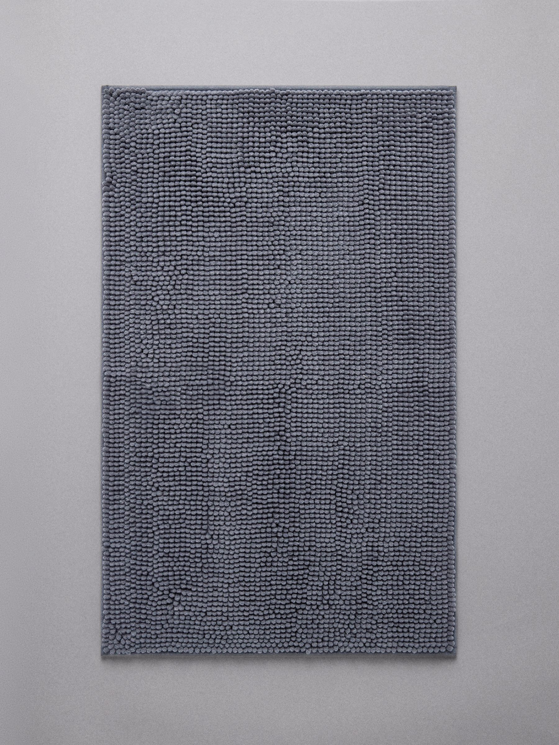3 Pack Navy/White Textured Bobble Bath Mats - Image 3 of 6