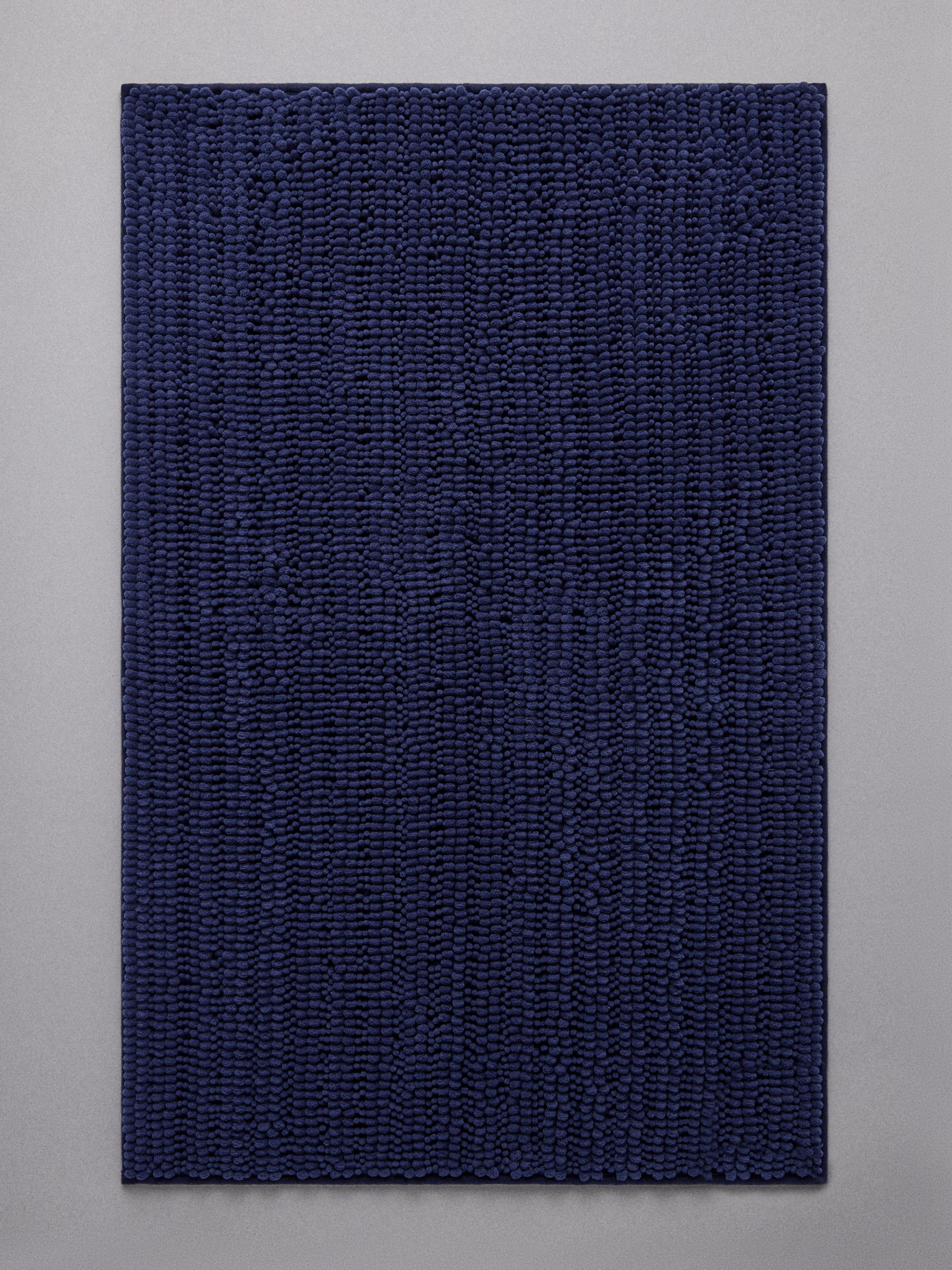 3 Pack Navy/White Textured Bobble Bath Mats - Image 4 of 6