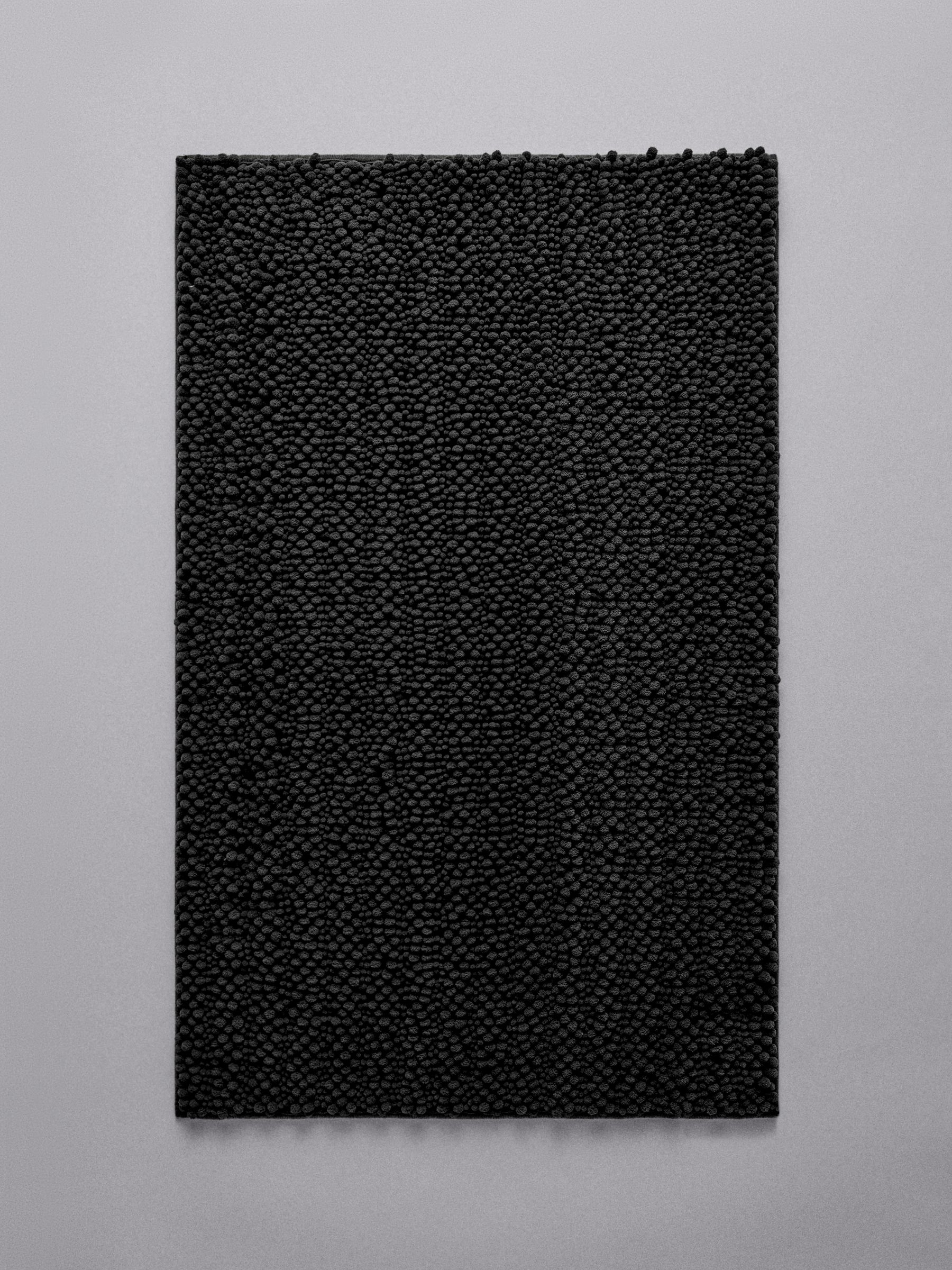 3 Pack Black/Natural Bobble Bath Mats - Image 2 of 6