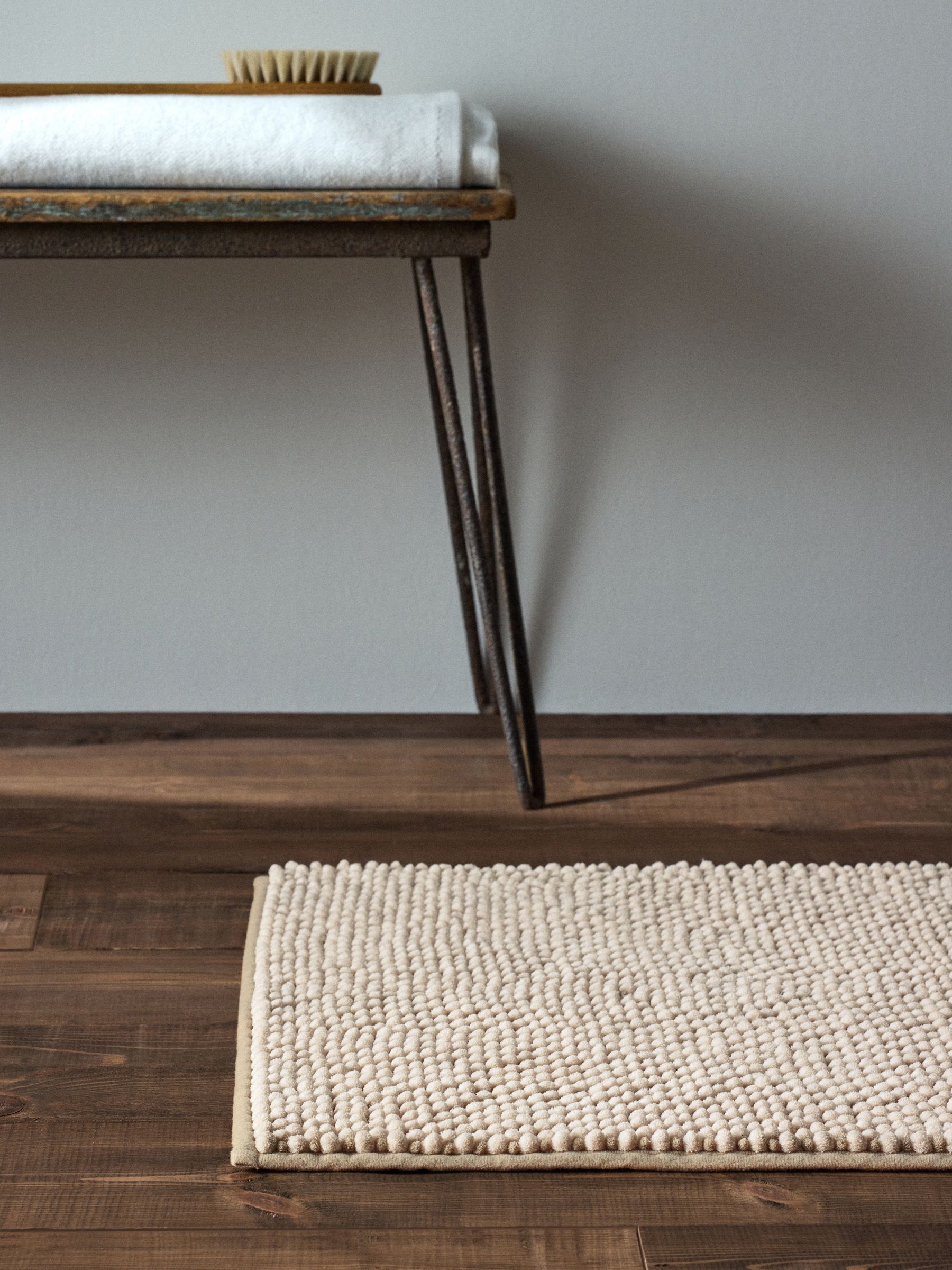 3 Pack Pink/Natural Bobble Bath Mats - Image 5 of 6