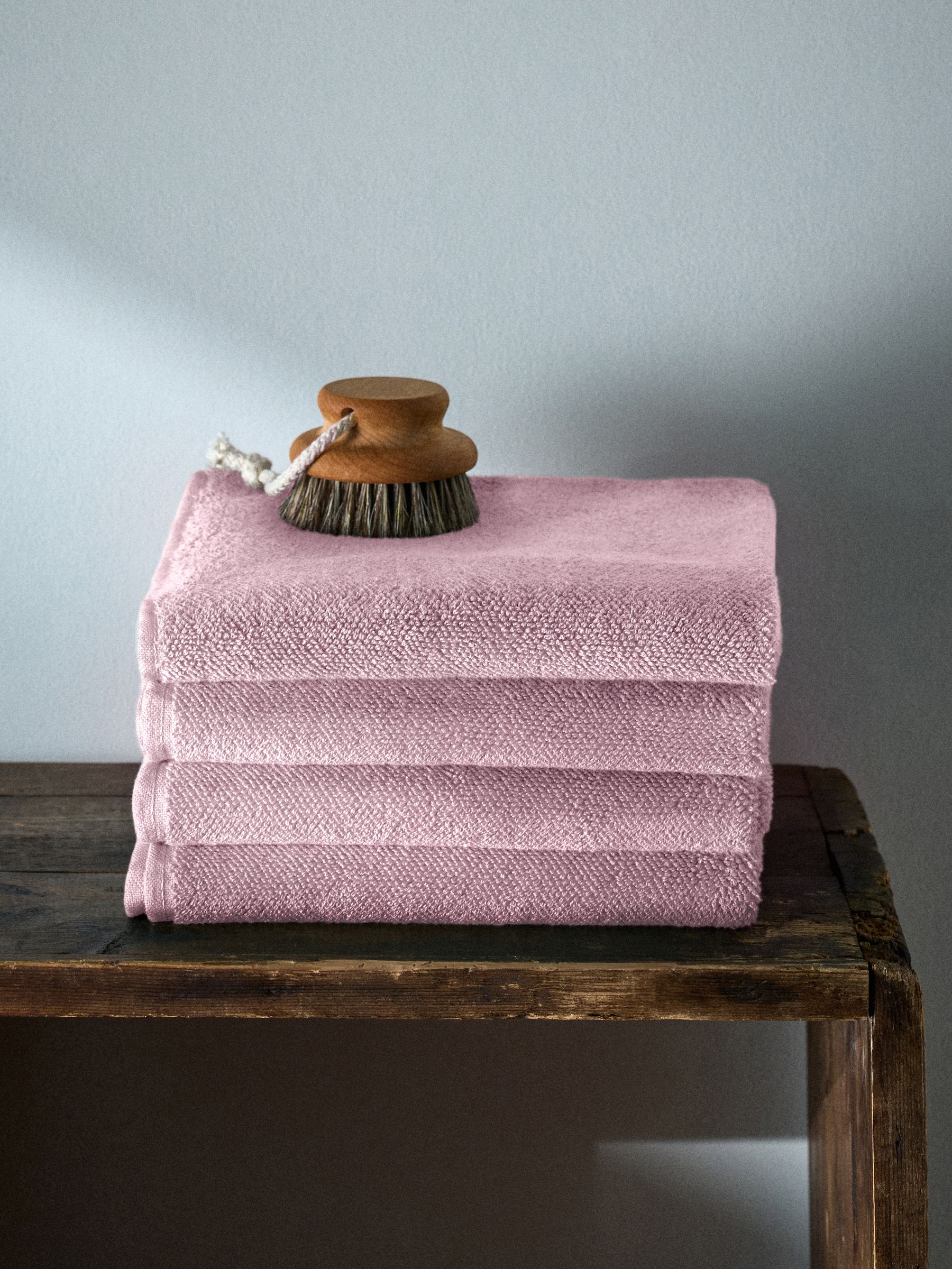Pink Set of 4 Popcorn Textured Hand Towels - Image 2 of 4