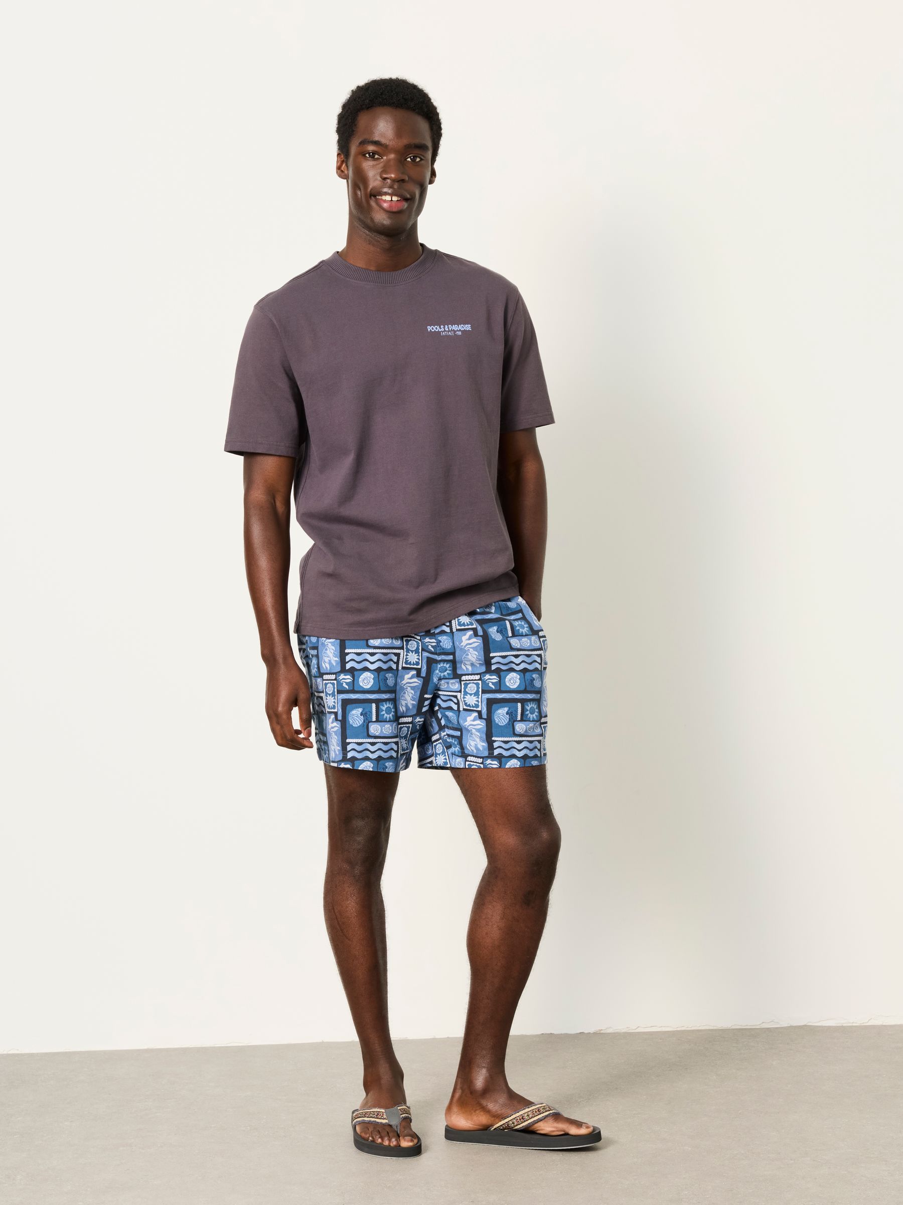 Navy MCS Tile Print Swim Short - Image 5 of 6