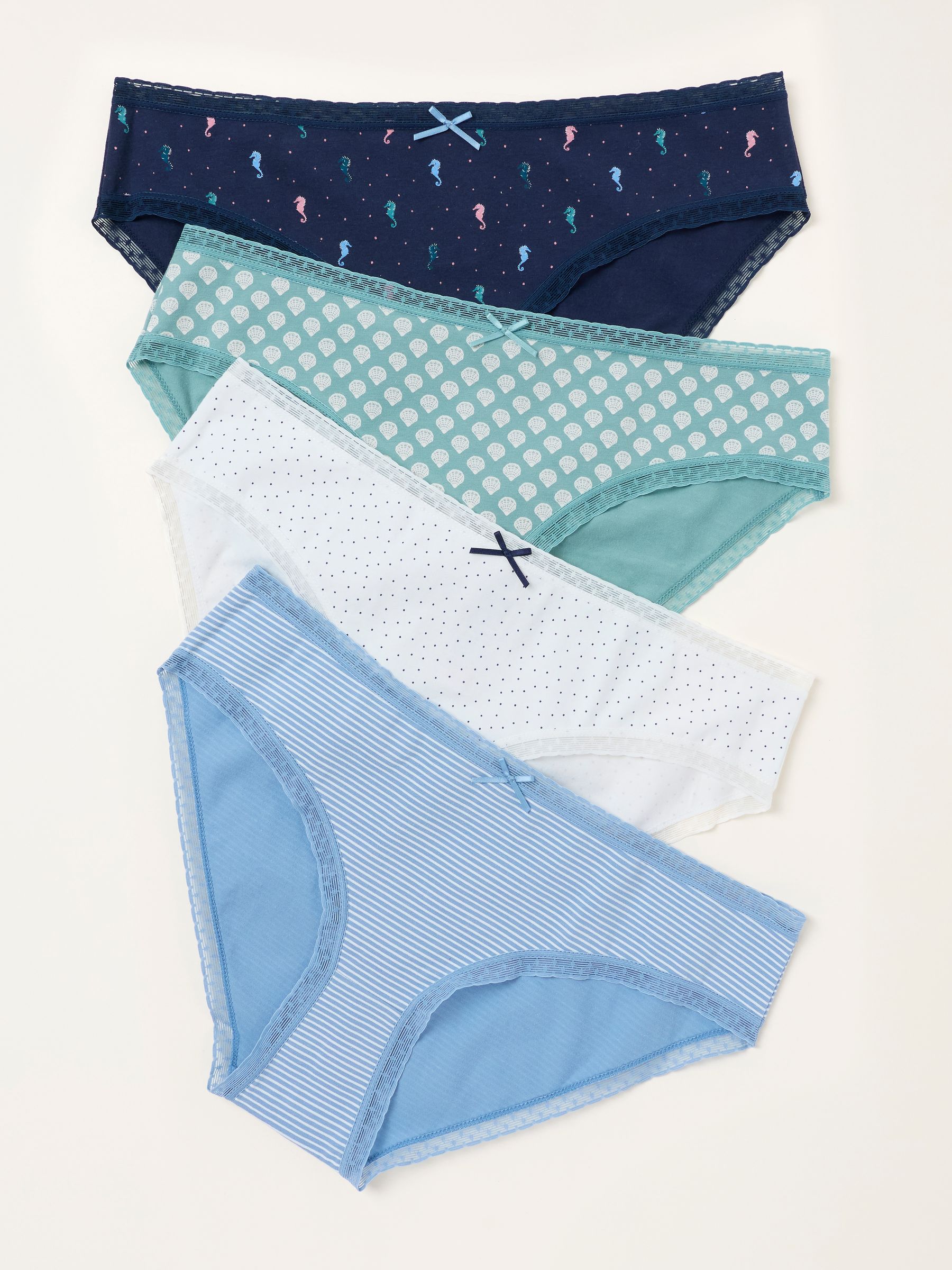 Multi 4 Pack Seahorse Classic Knickers - Image 2 of 2