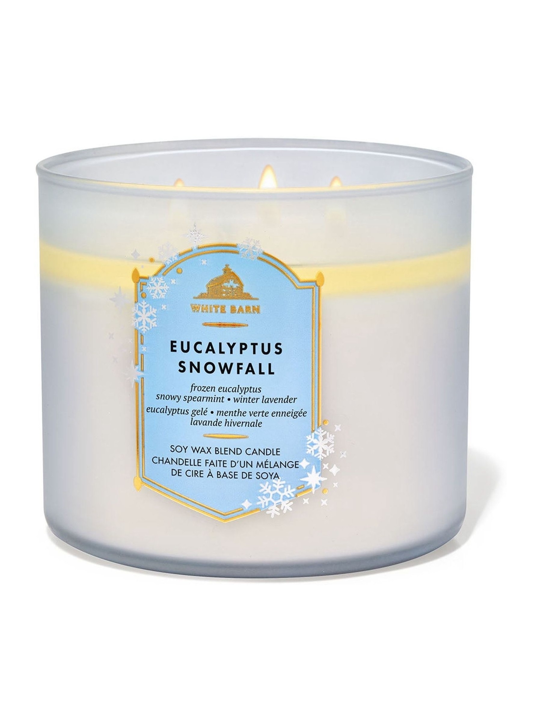 Eucalyptus Snowfall 3-Wick Candle 411g - Image 1 of 1