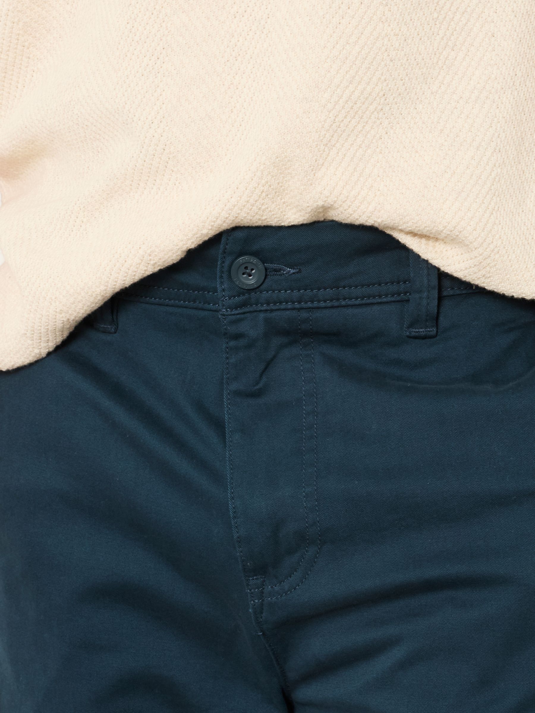 Teal Blue Carbis Straight Fit Chinos - Image 3 of 5