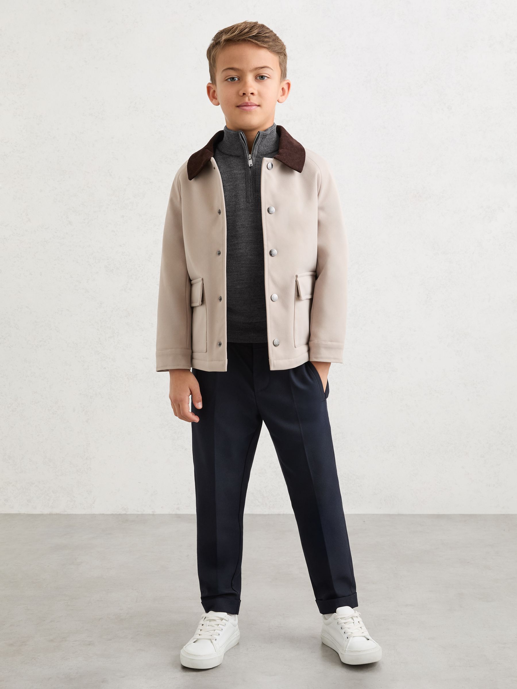 Jumper in Derby Grey Melange - Image 4 of 5