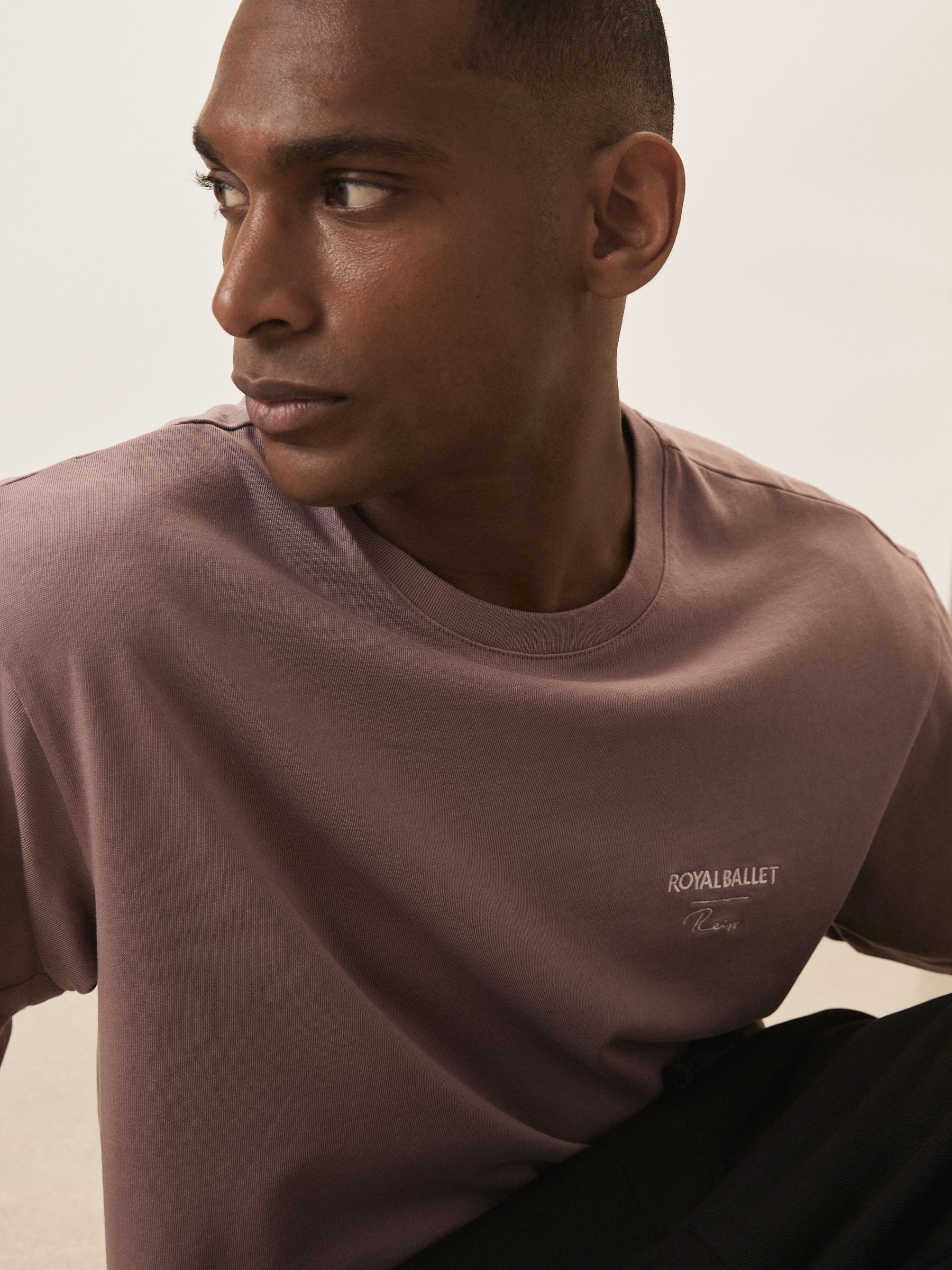 Reiss | Tričko unisex s logem Royal Ballet v růžové barvě - Obrázek 3 z 8
