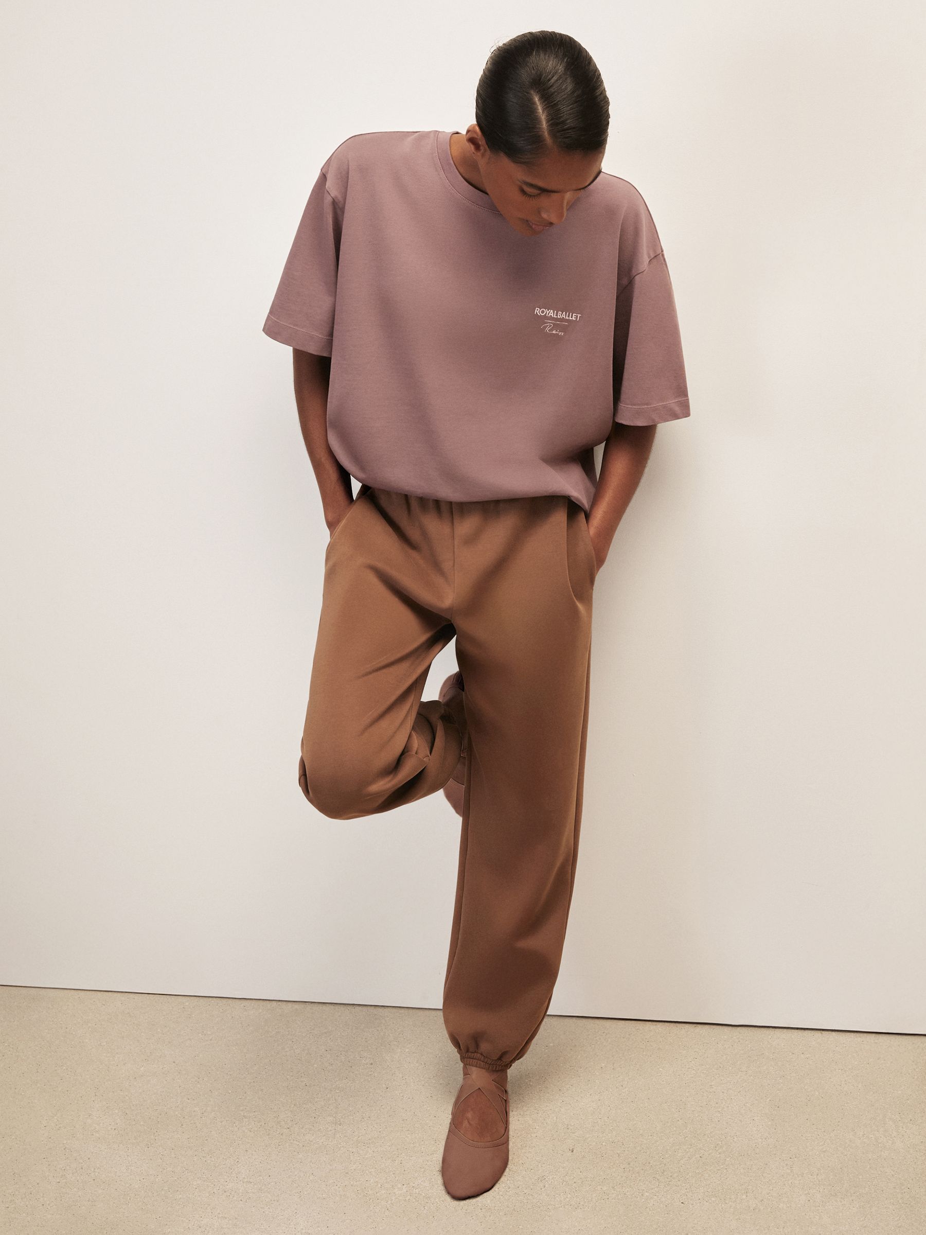 Reiss | Tričko unisex s logem Royal Ballet v růžové barvě - Obrázek 4 z 8