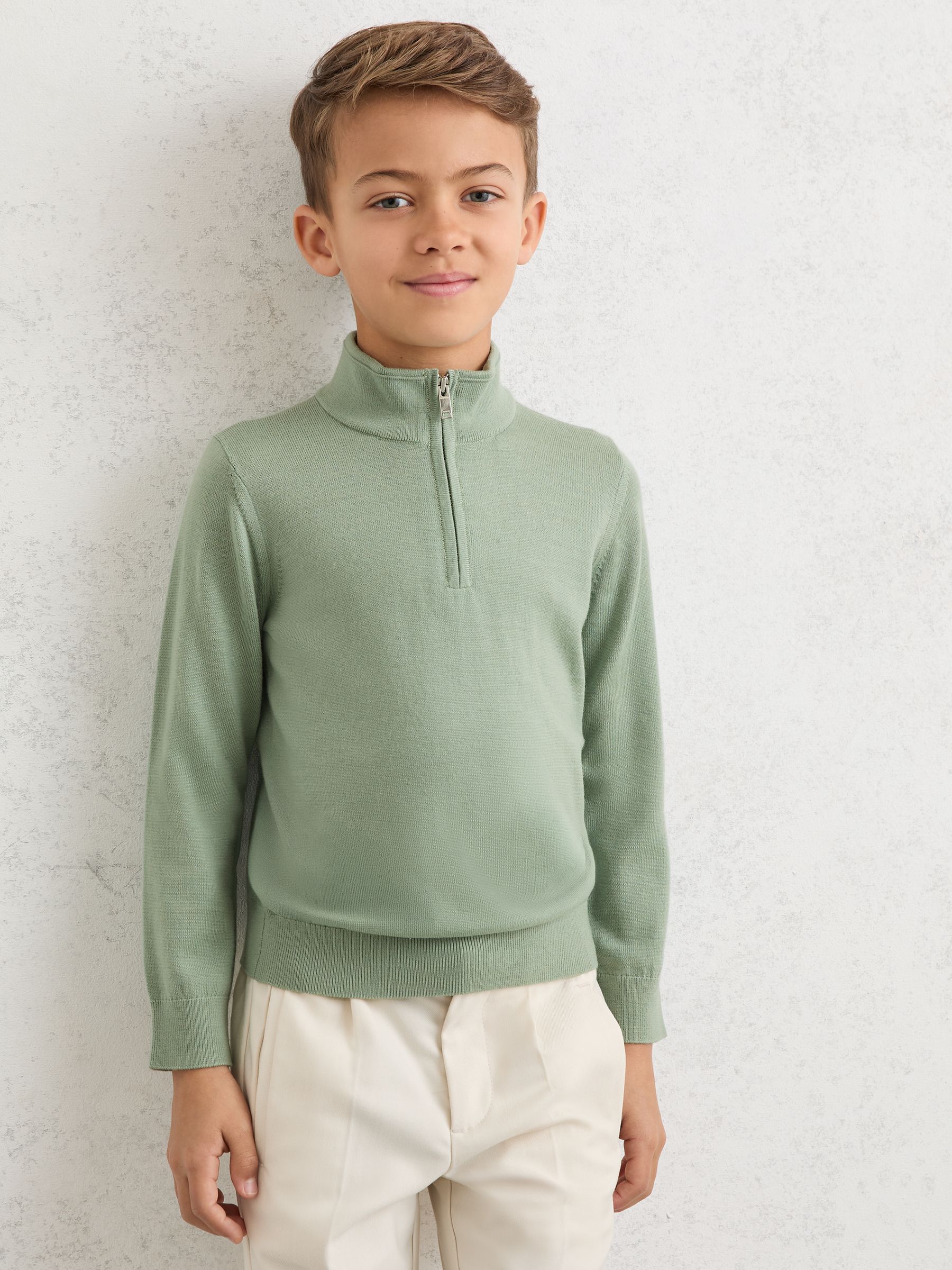 Jumper in Light Sage Green - Image 1 of 5
