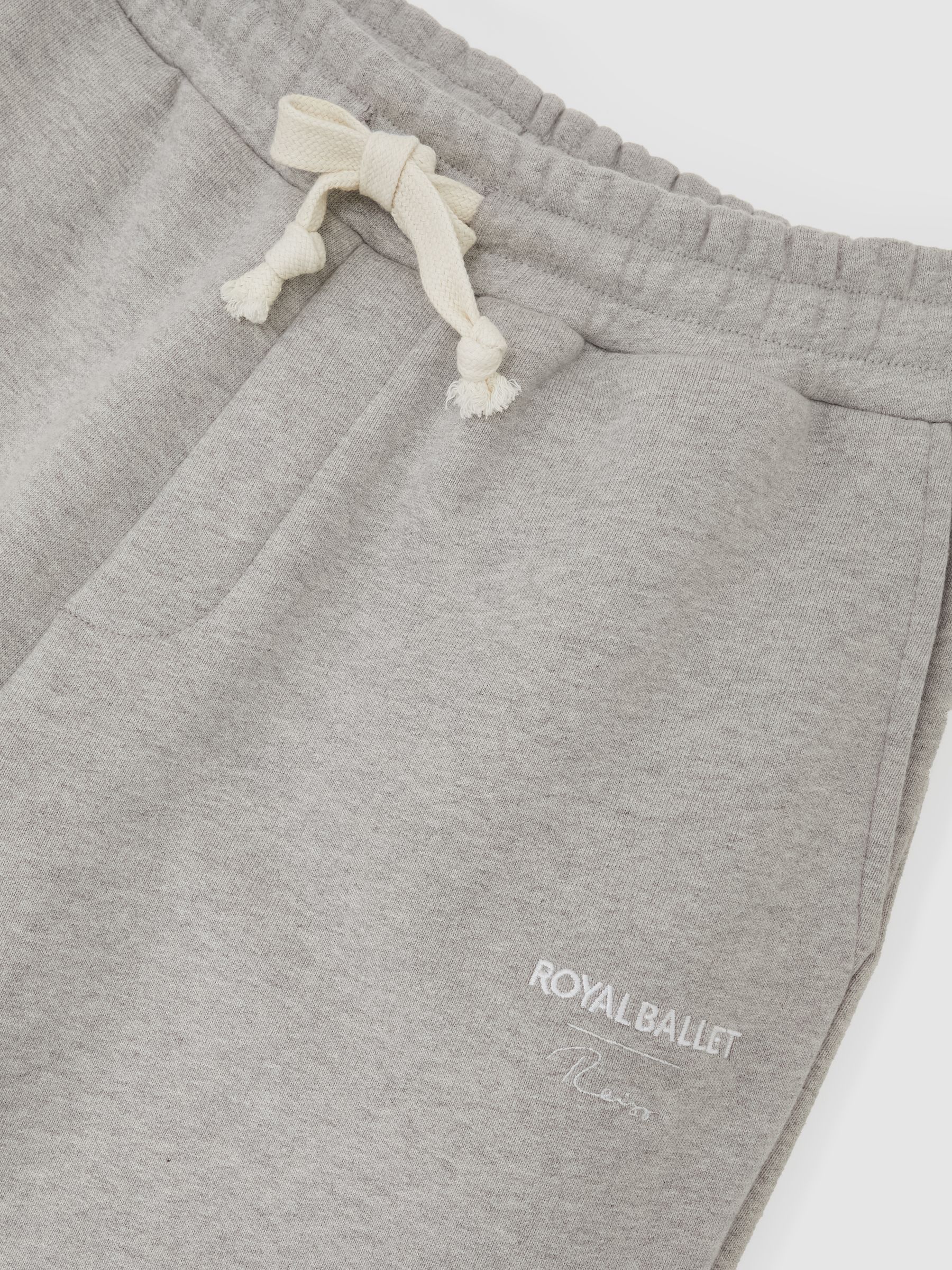 Reiss | Royal Ballet Cuffed Joggers in Grey Melange - image 3
