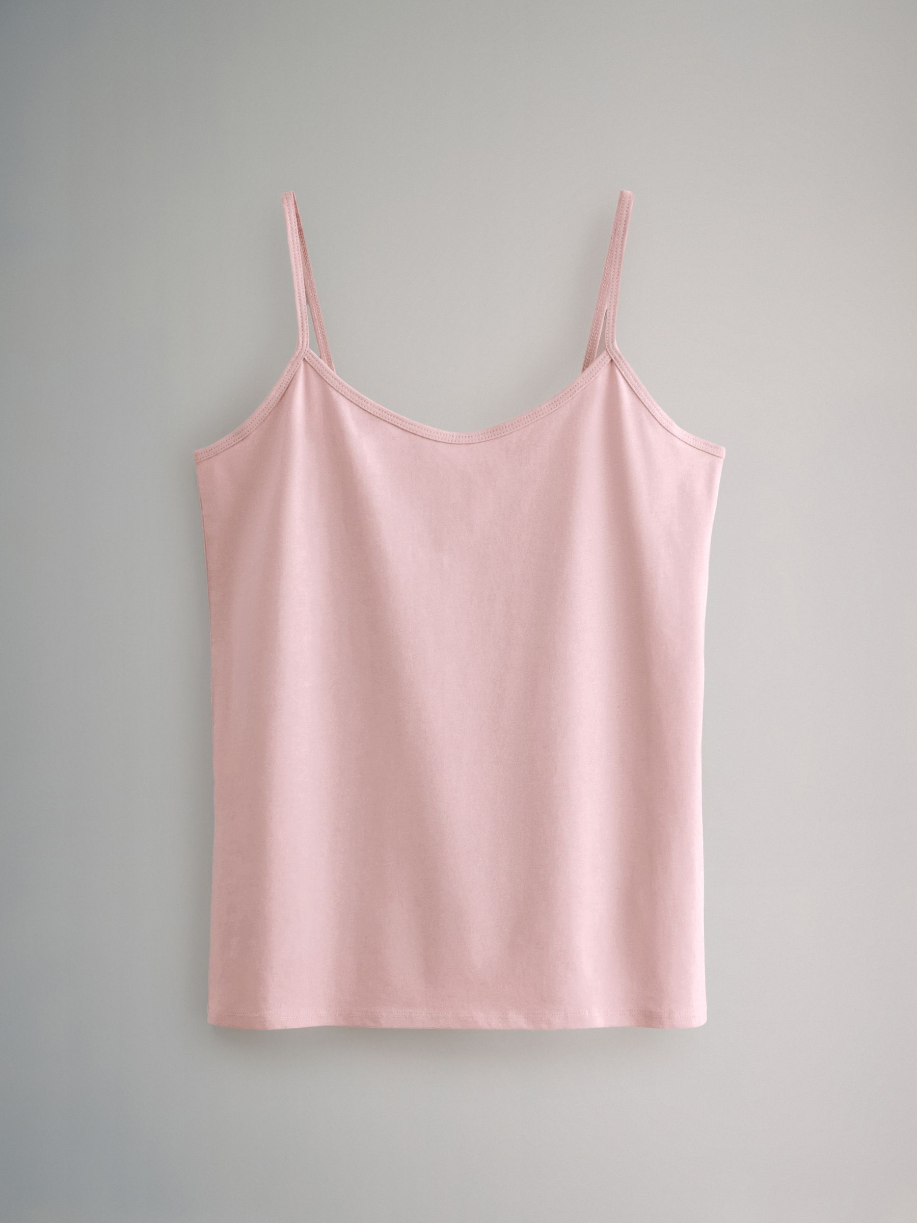 5 Pack Thin Strap Vest Tops - Image 3 of 7