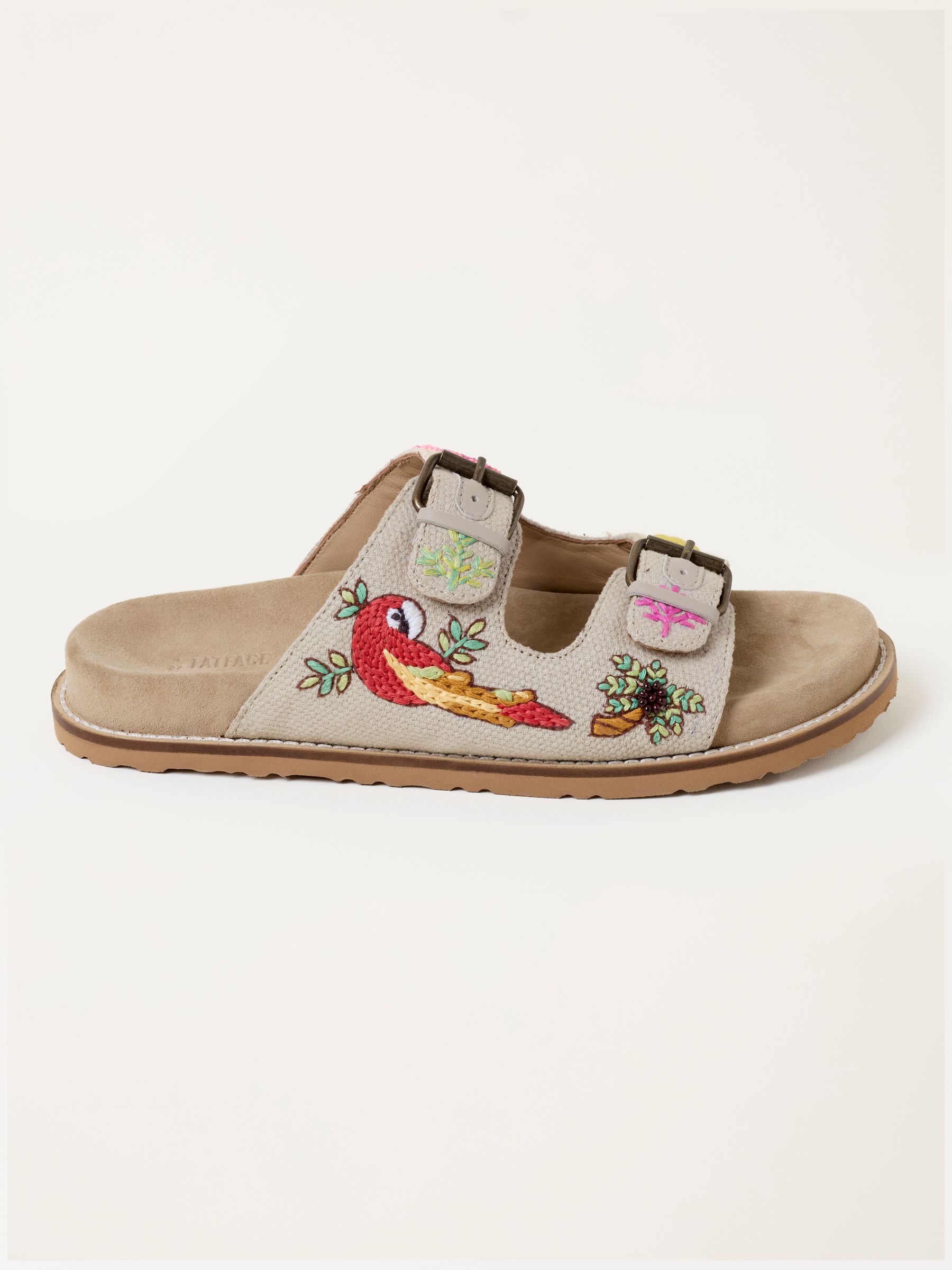 Natural Coco Embroiderd Footbed Sandal - Image 3 of 5