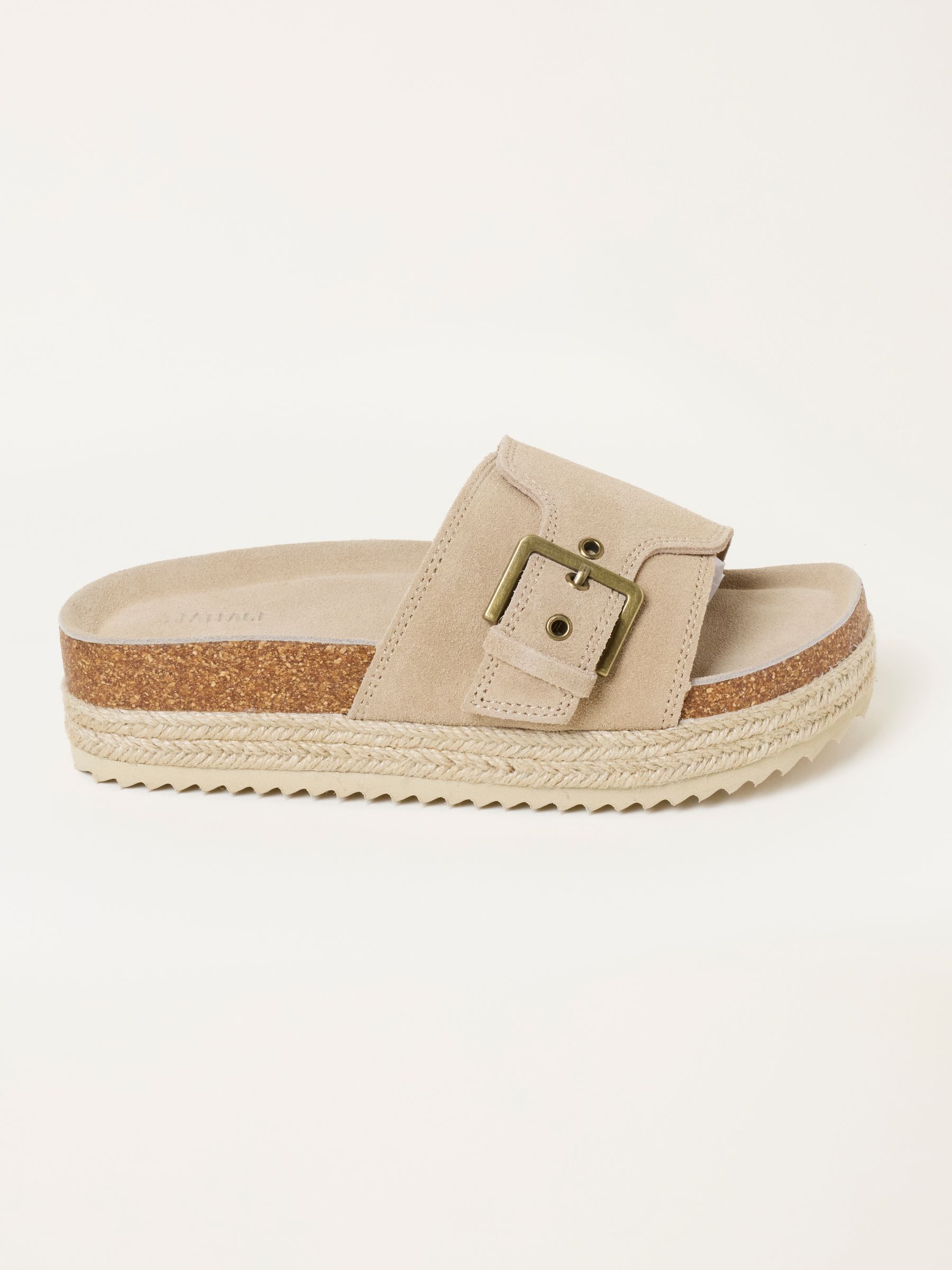 Natural Layne Leather Flatform Sandal - Image 4 of 6