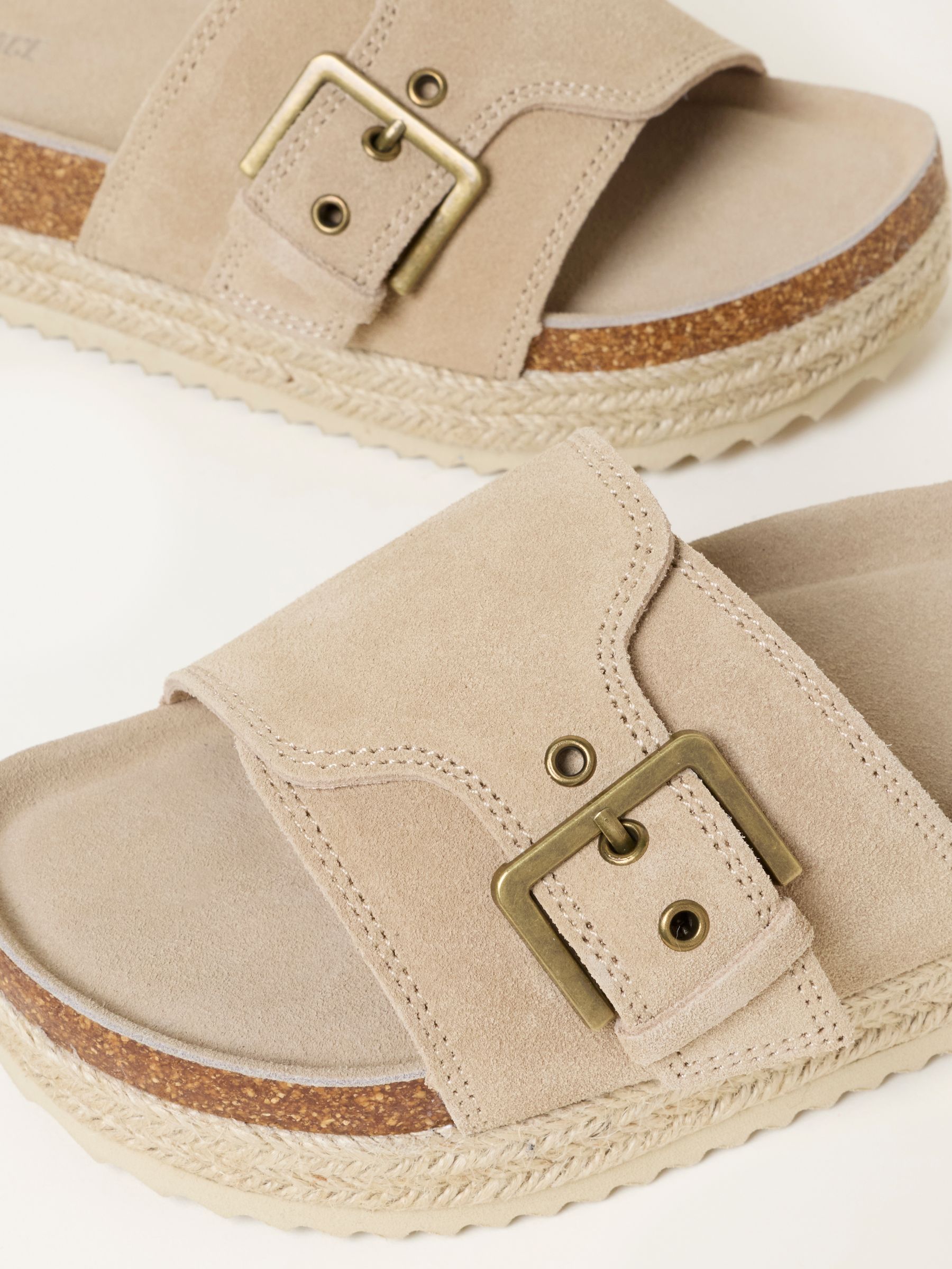 Natural Layne Leather Flatform Sandal - Image 5 of 6