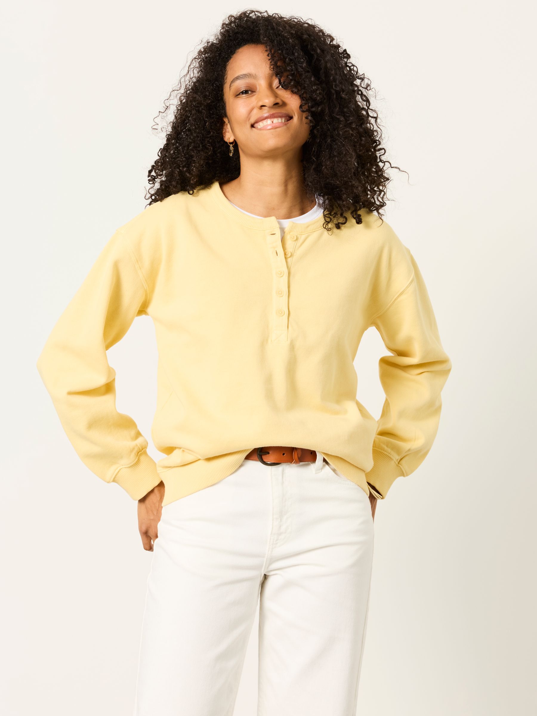 Garment Dye Henley Top