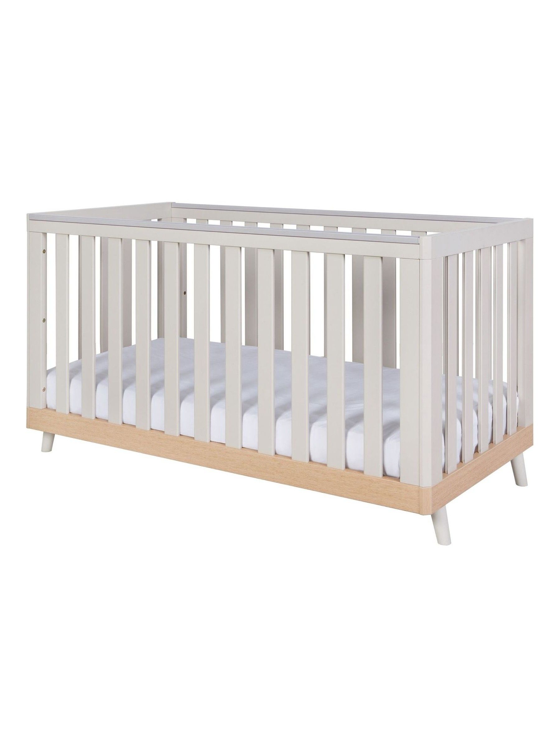 Tutti Bambini Light Oak  White Sand Hygge Mini Cot Bed - Image 5 of 6