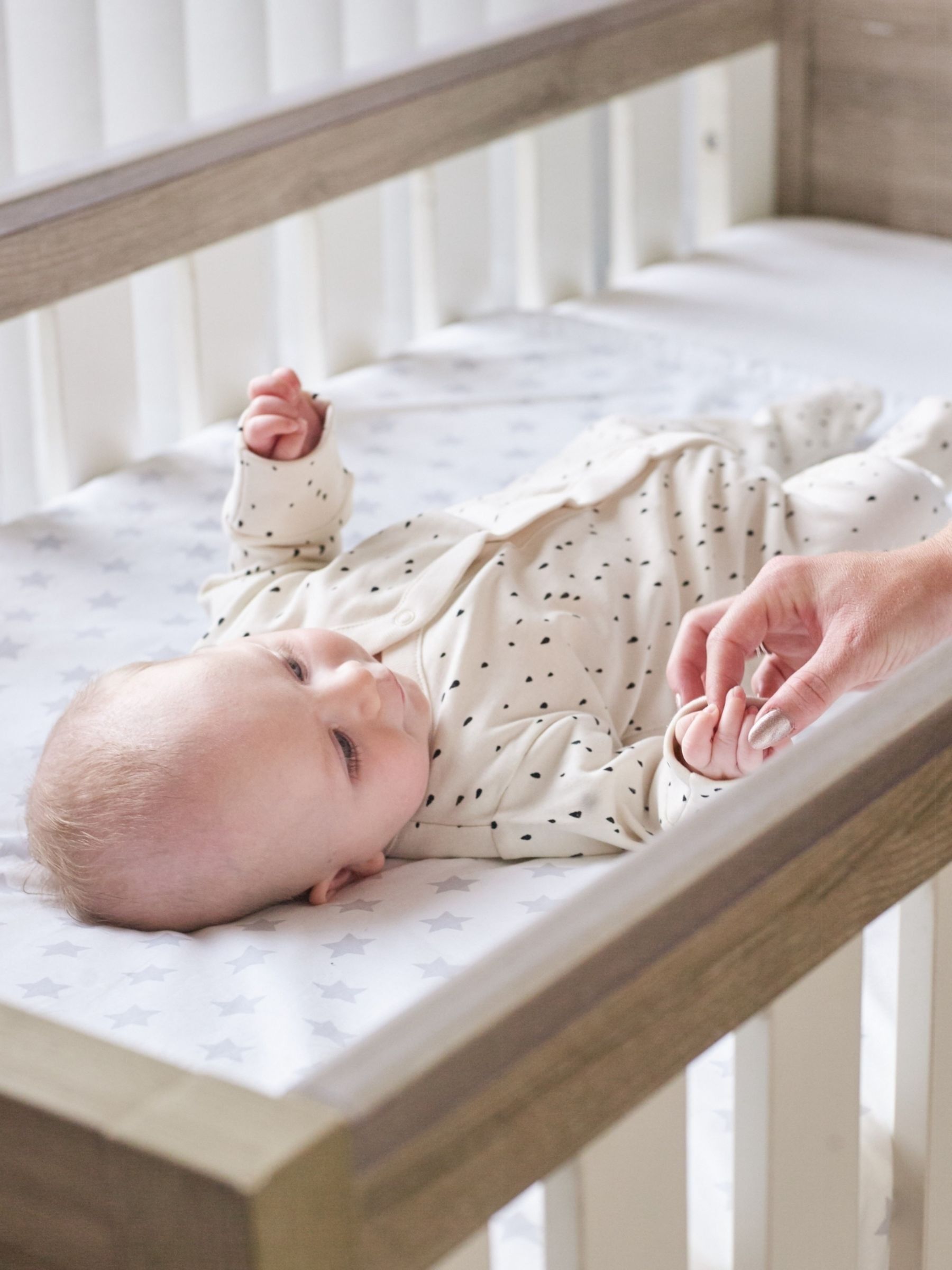 Tutti Bambini White  Oak Modena 3 in 1 Cot Bed - Image 3 of 7