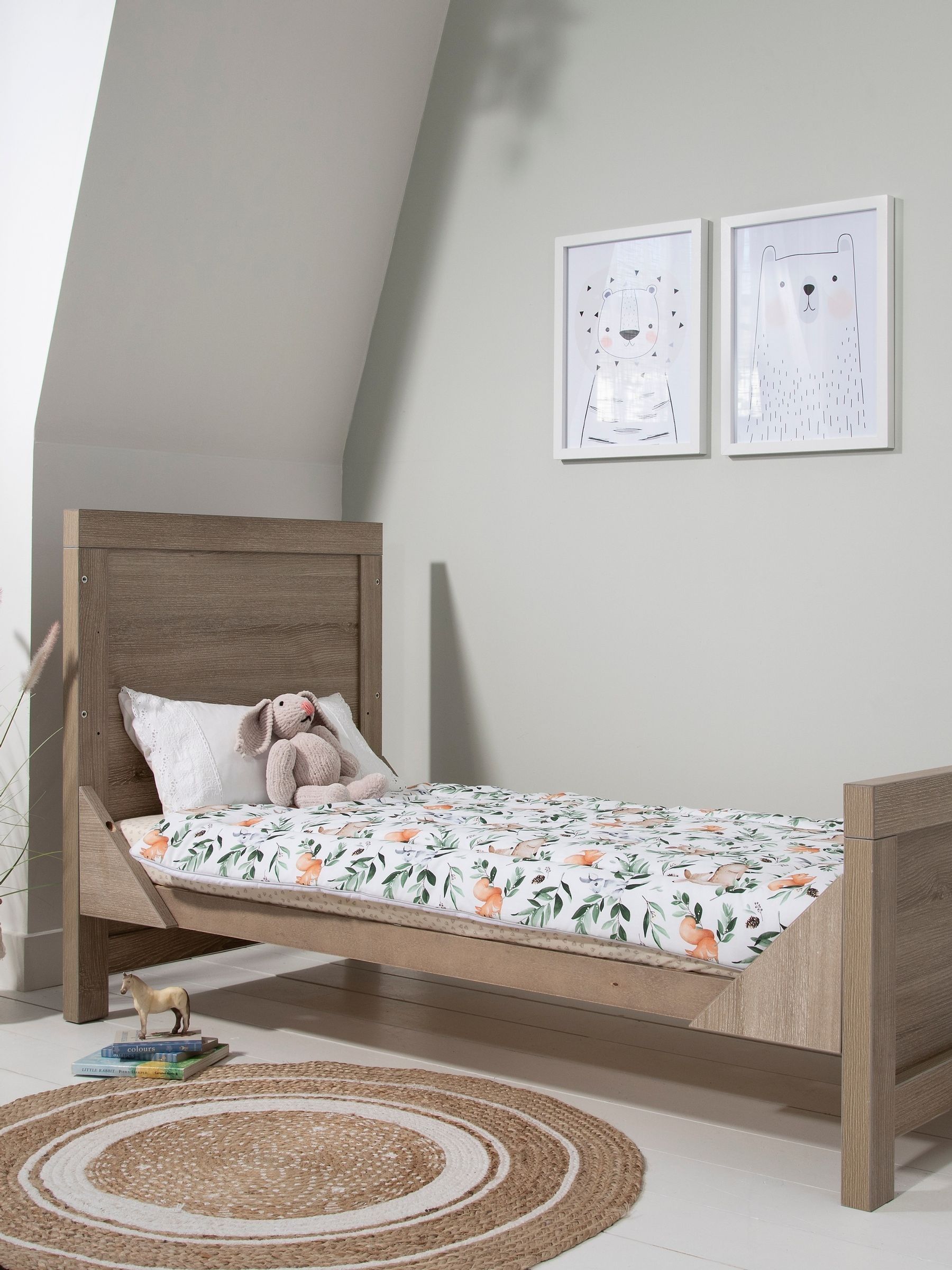 Tutti Bambini Oak Modena 3 in 1 Cot Bed - Image 2 of 4 Tutti Bambini Oak Modena 3 in 1 Cot Bed - Image 2 of 4