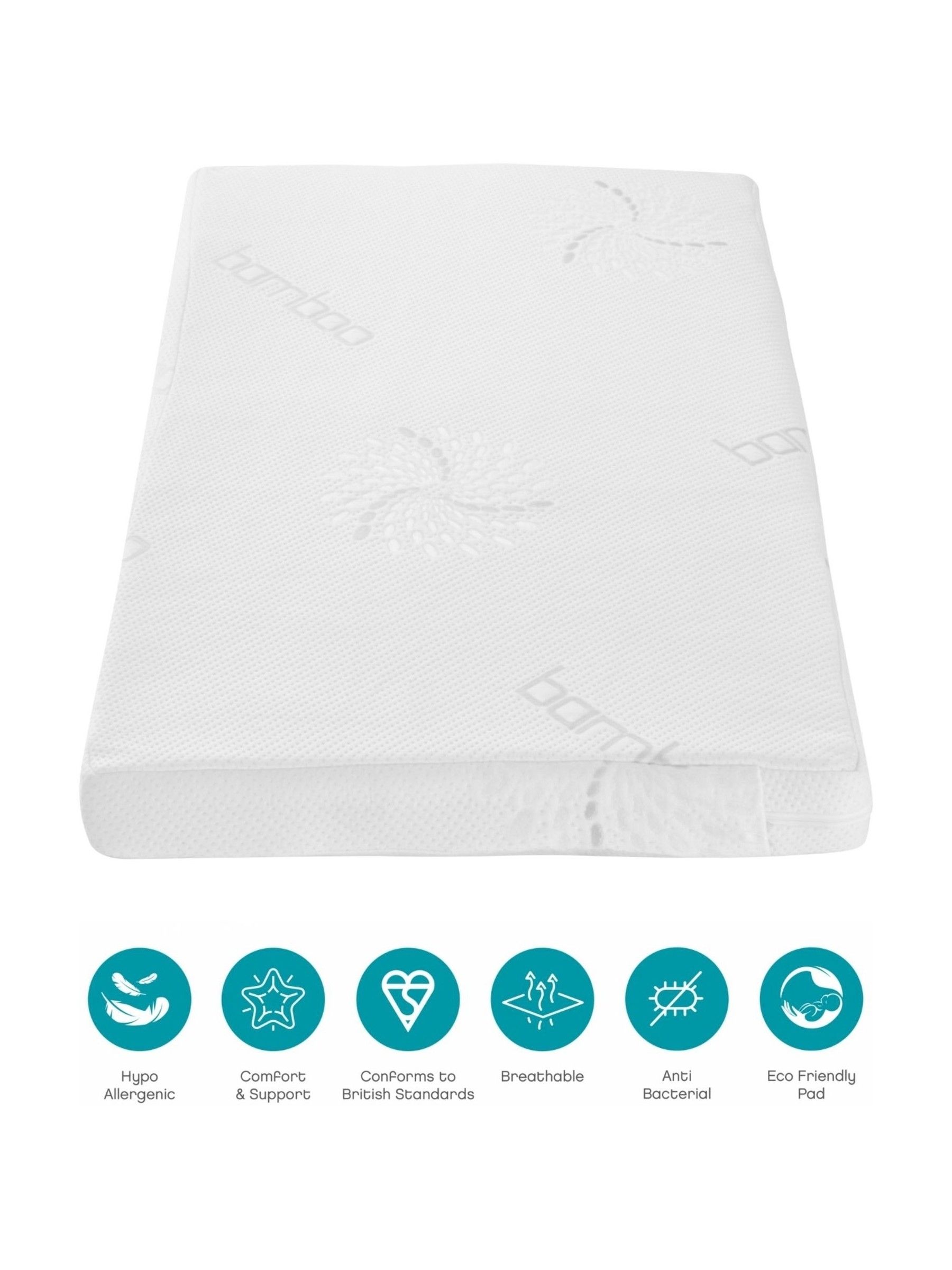Tutti Bambini No Colour Natural Coir Fibre Cot Bed Mattress - Image 1 of 4