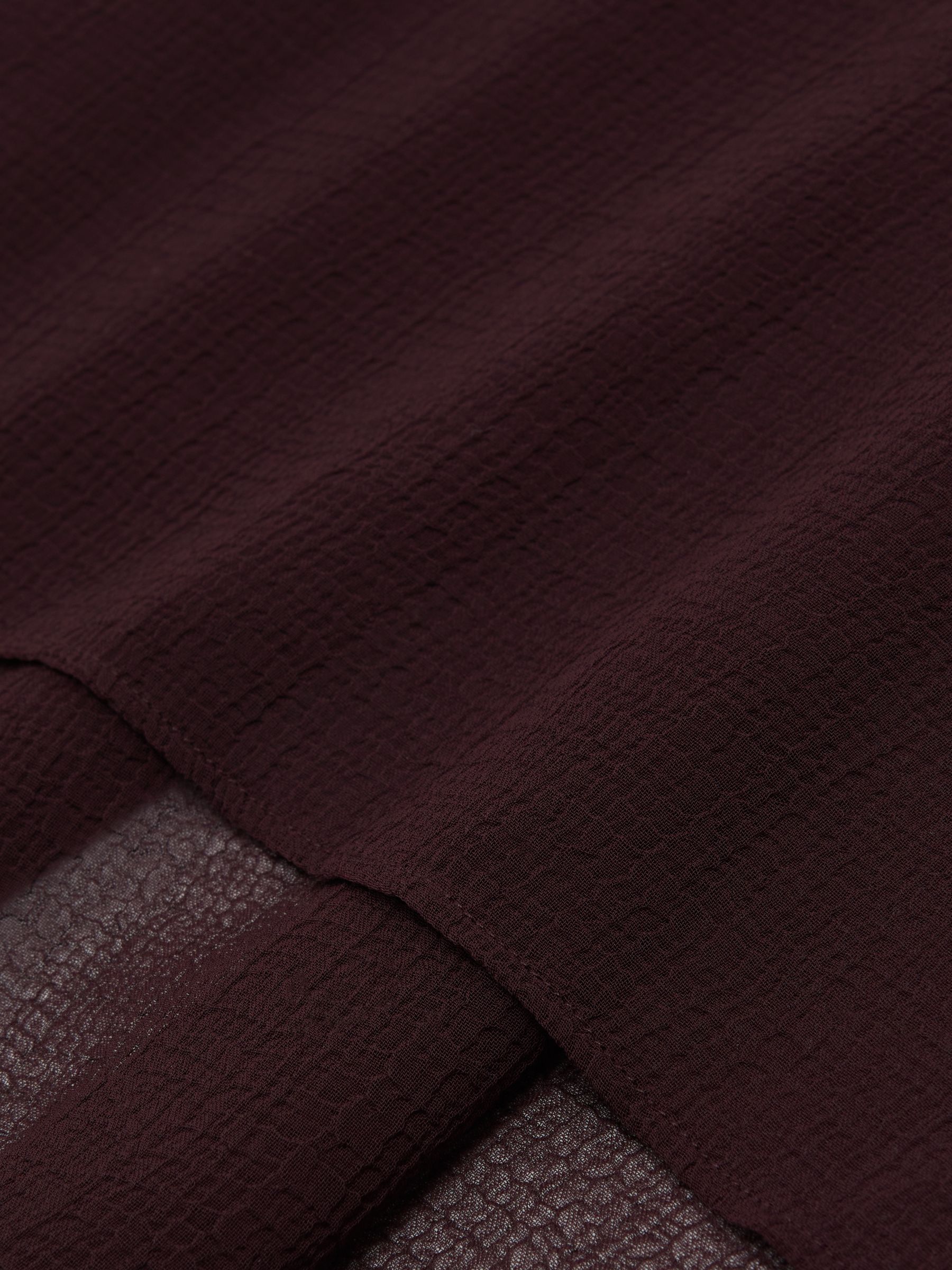 Sheer Textured Maxi Skirt in Chocolate Brown - image 4