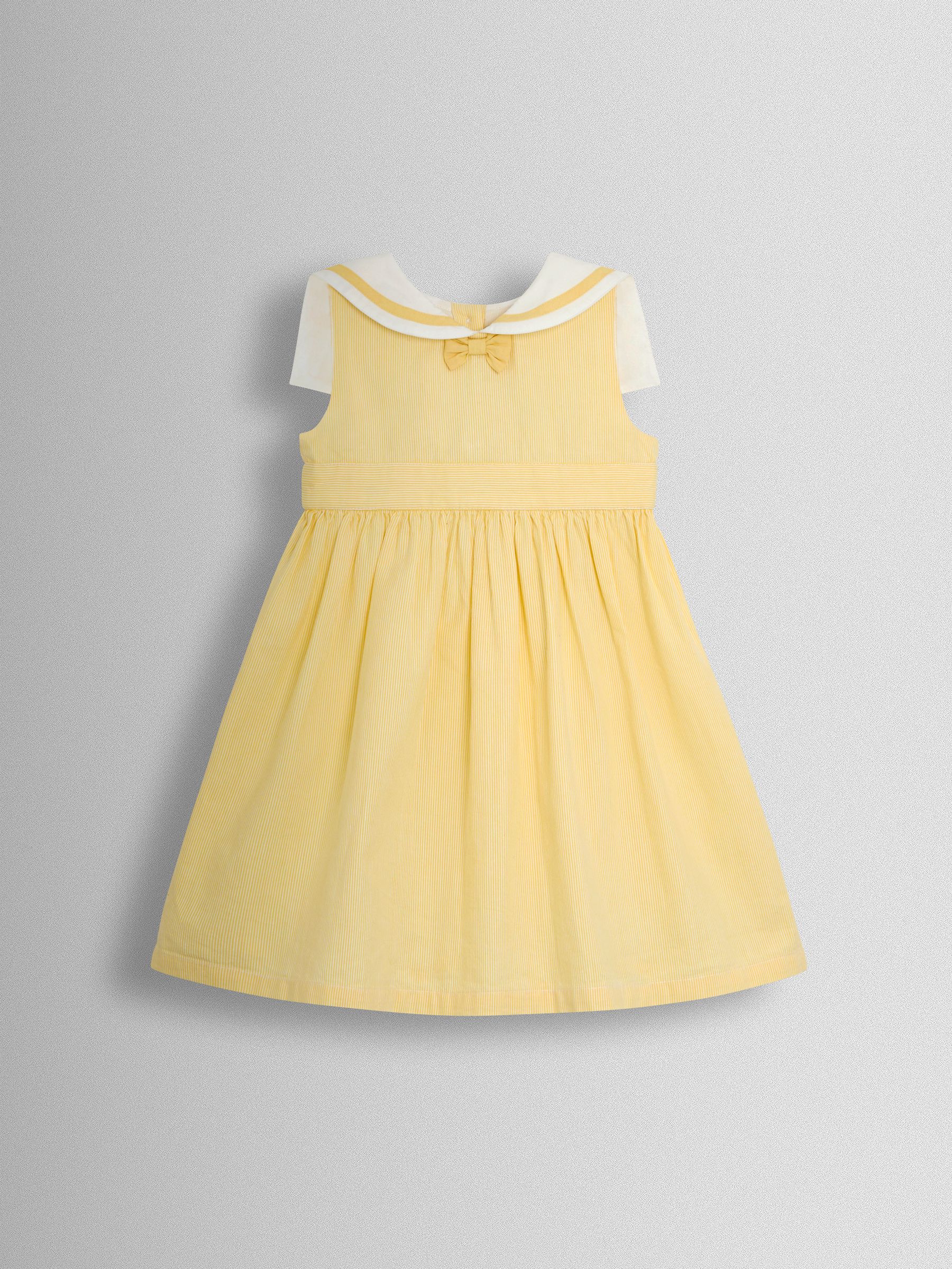 Light Yellow Sailor Stripe Party Dress - Image 2 of 6