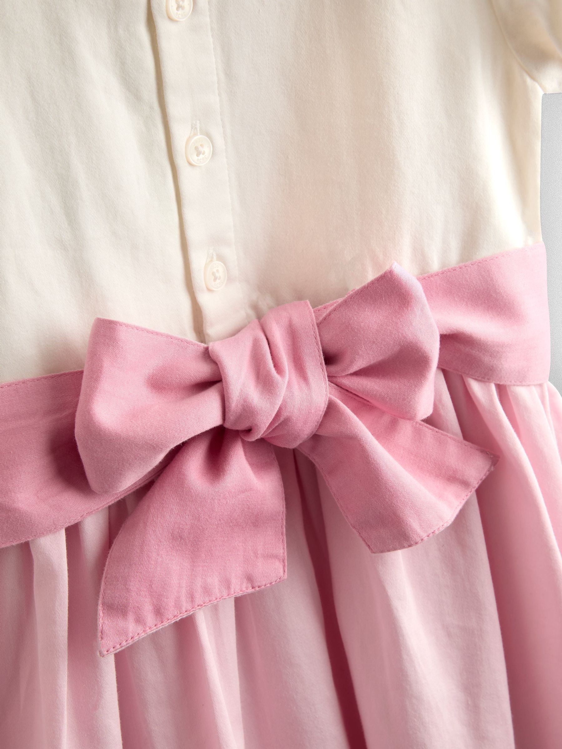 Mid Pink Smocked Satin Party Dress - Image 4 of 4