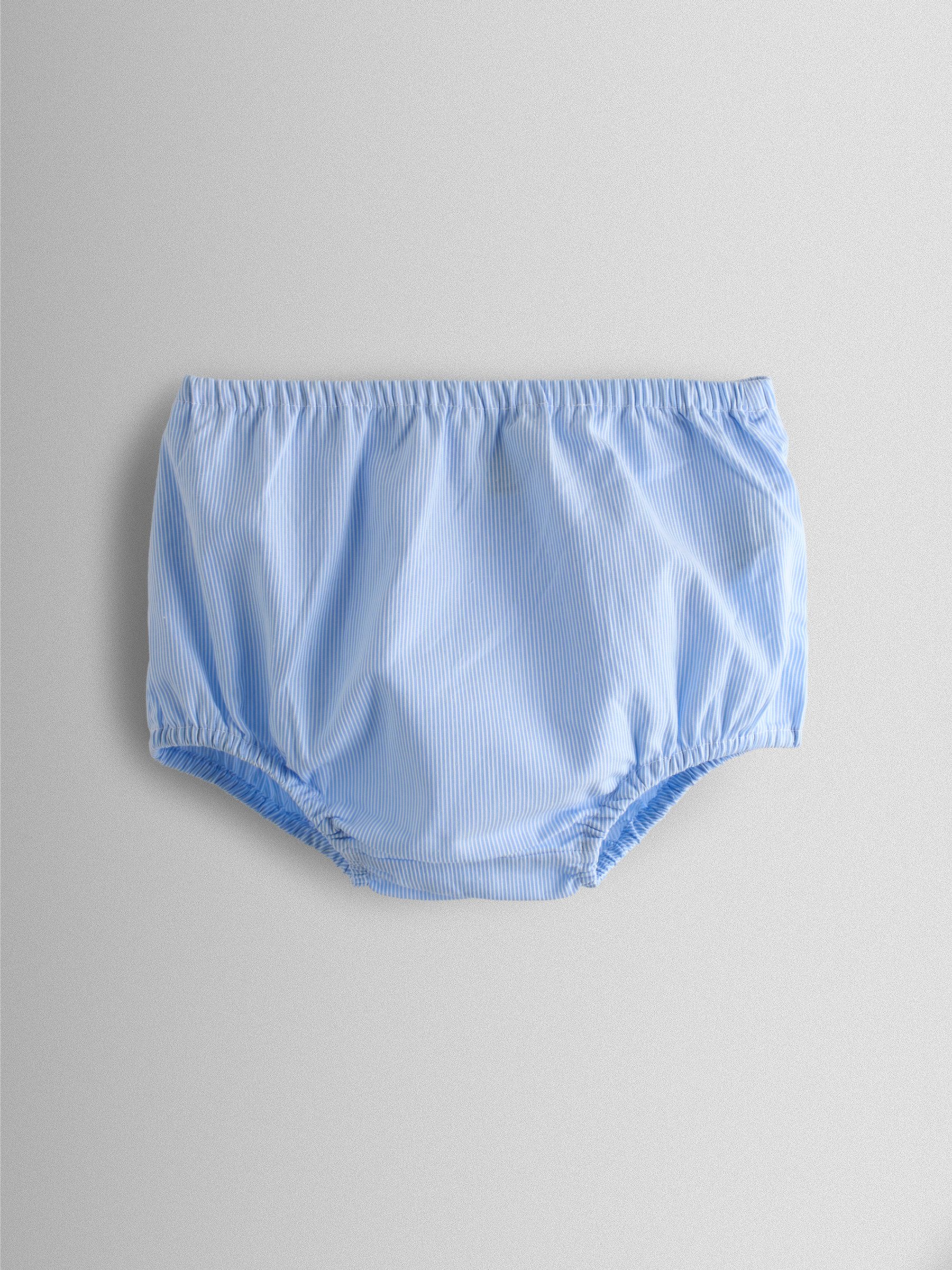 Light Blue Bud Floral Smocked Party Dress - Image 4 of 9