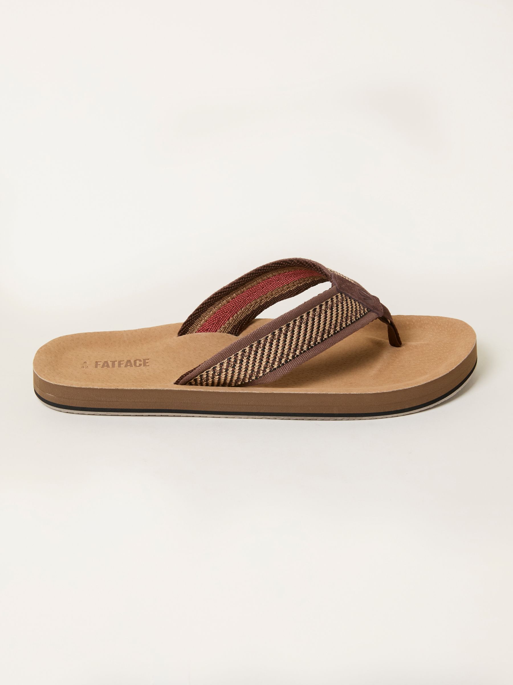 Brown Raffia Burcott Flip Flop - Image 1 of 3