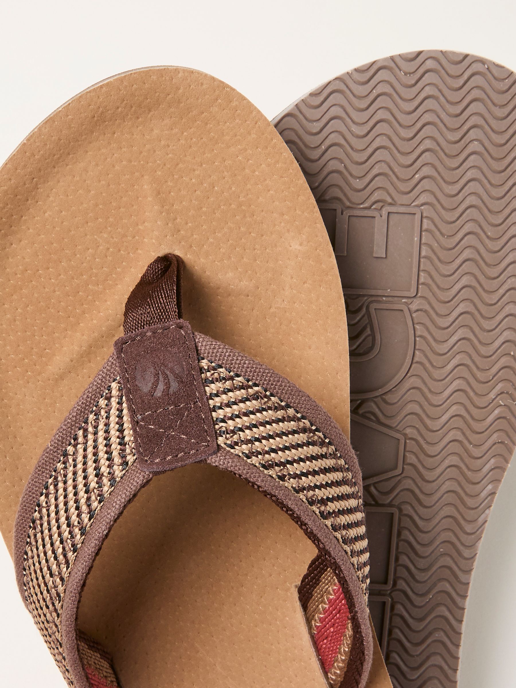 Brown Raffia Burcott Flip Flop - Image 3 of 3