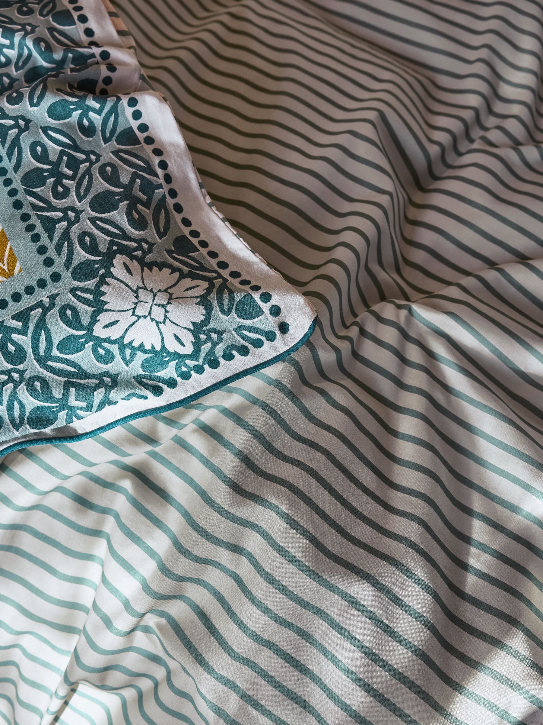 Multi Tile Print Duvet Cover and Pillowcase Set - Image 4 of 5