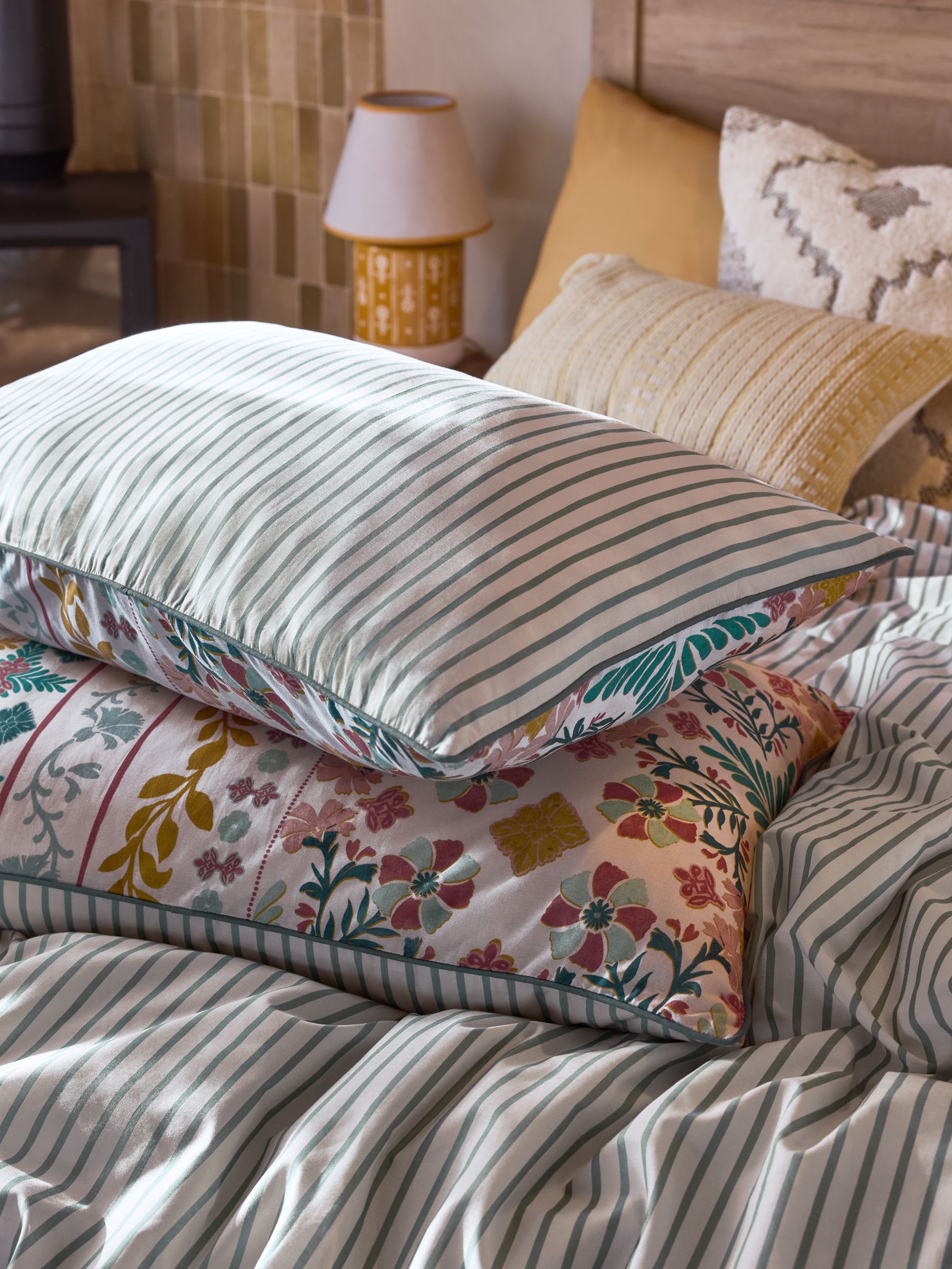 Multi Tile Print Duvet Cover and Pillowcase Set - Image 5 of 5