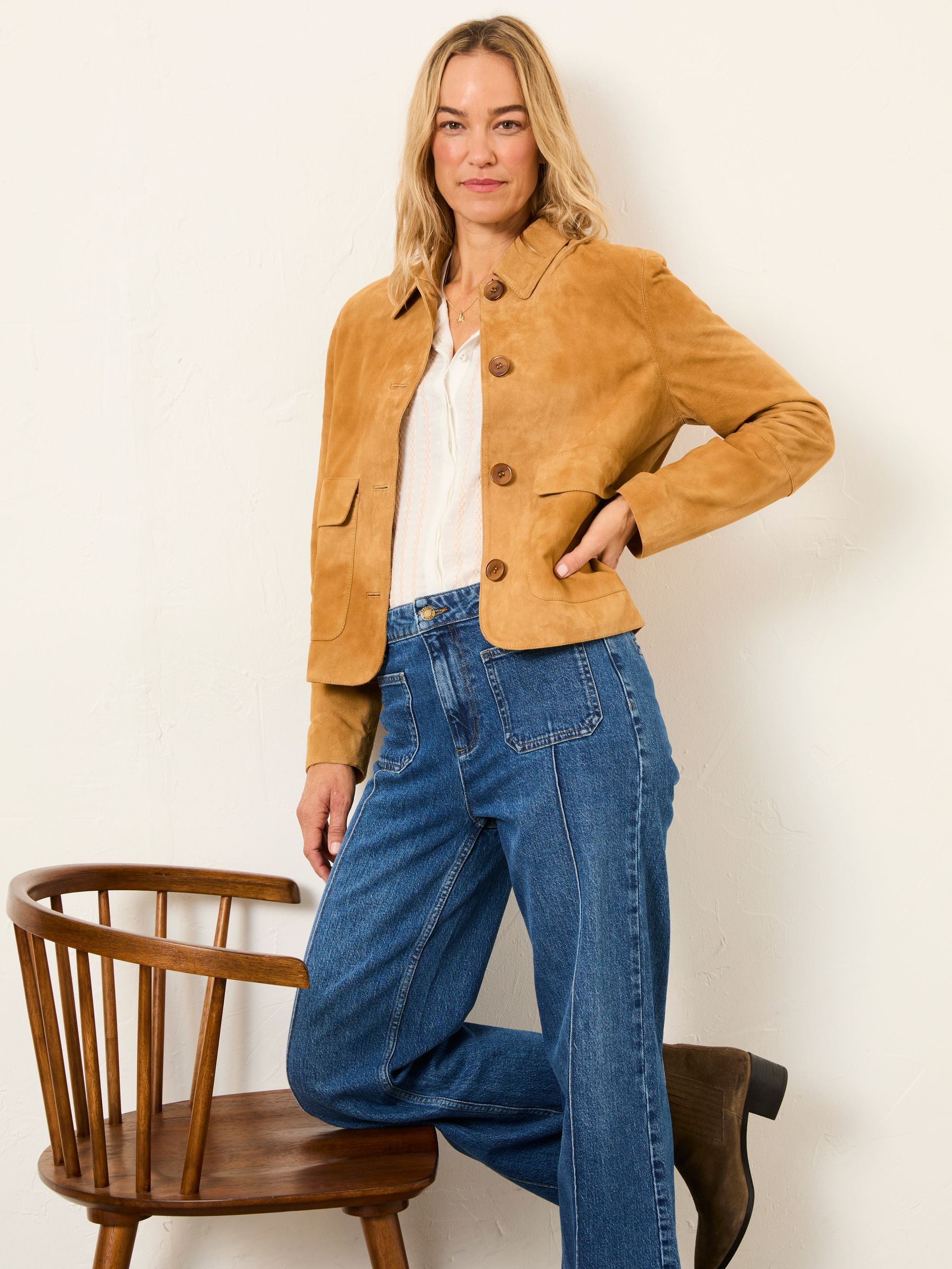 Eliza Stone Suede Jacket - Image 5 of 6
