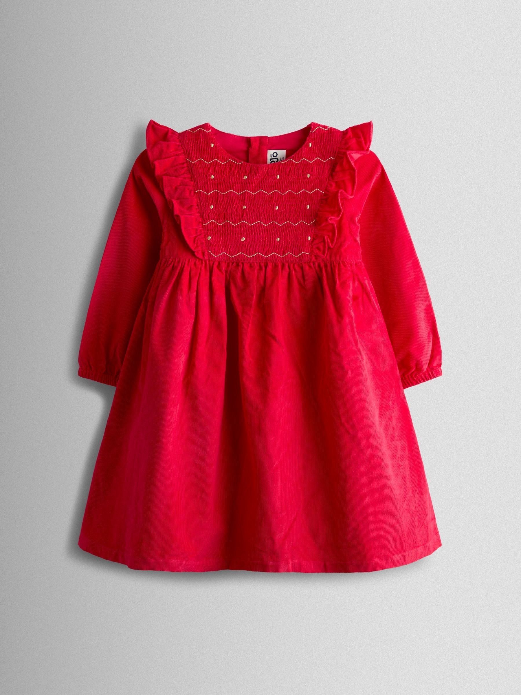 Red Appliqué Tulle Party Dress - Image 1 of 5 Red Appliqué Tulle Party Dress - Image 1 of 5