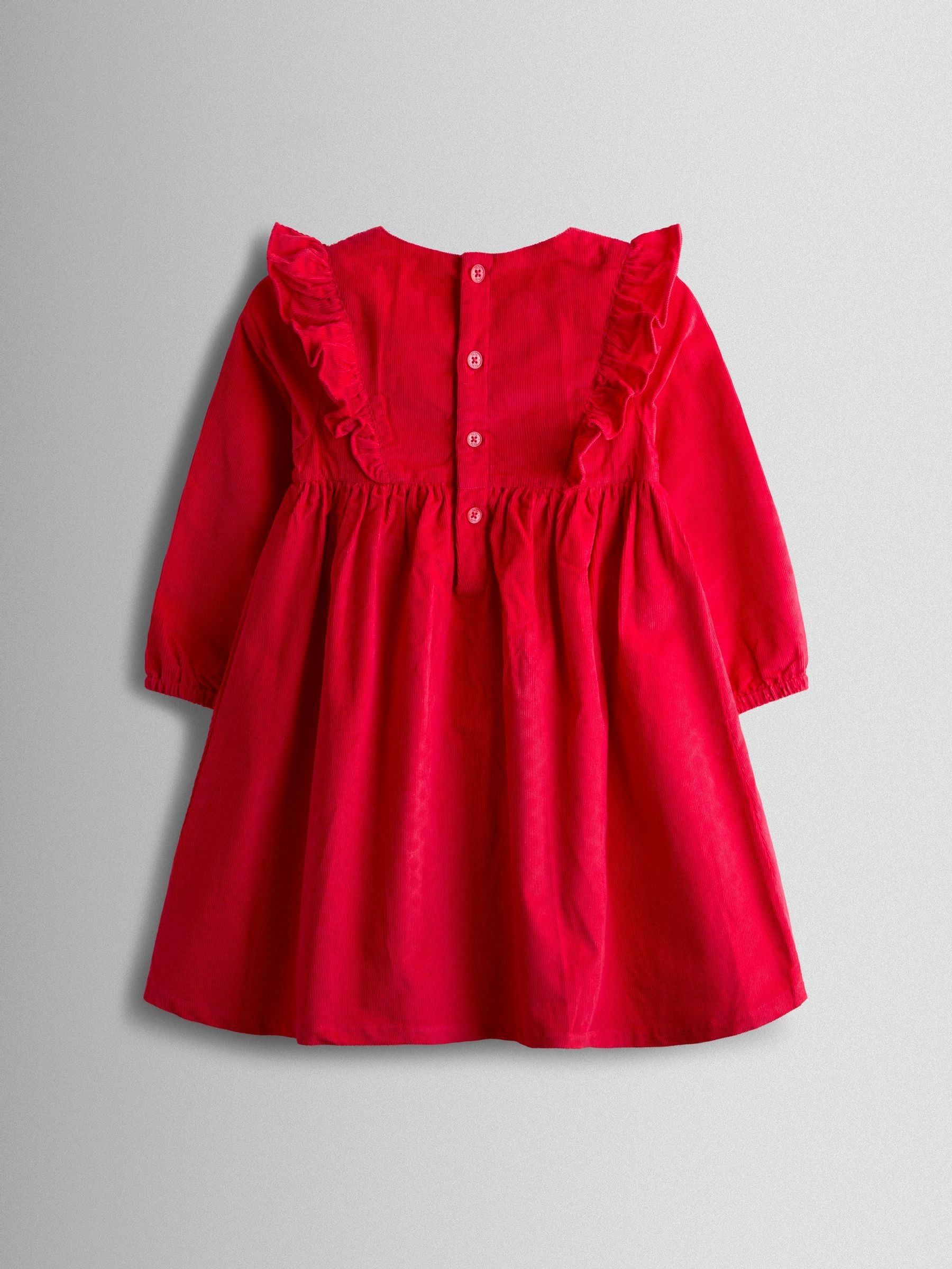 Red Appliqué Tulle Party Dress - Image 2 of 5 Red Appliqué Tulle Party Dress - Image 2 of 5