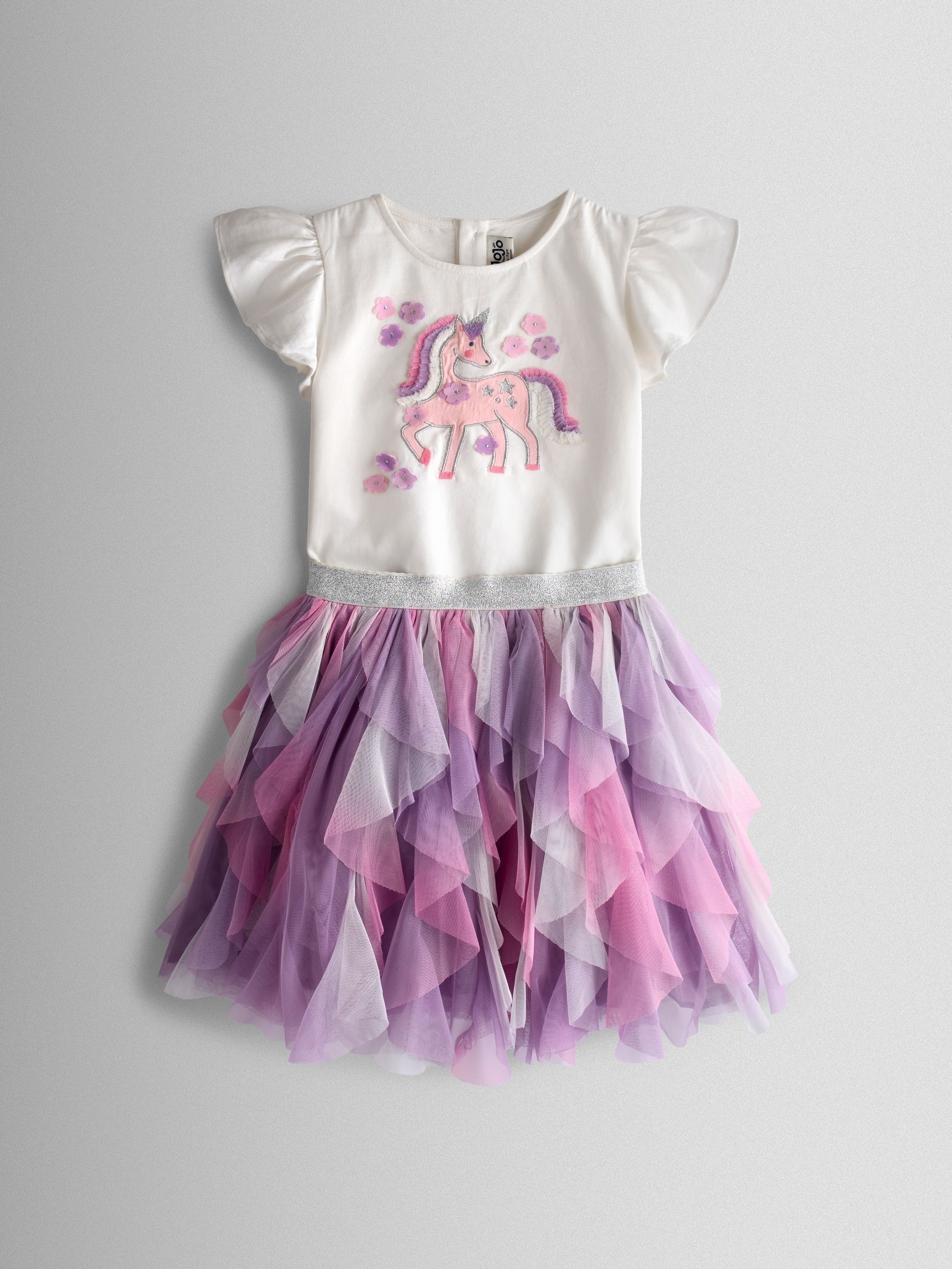 Apple Unicorn Appliqué Top And Tulle Skirt Set - Image 1 of 8
