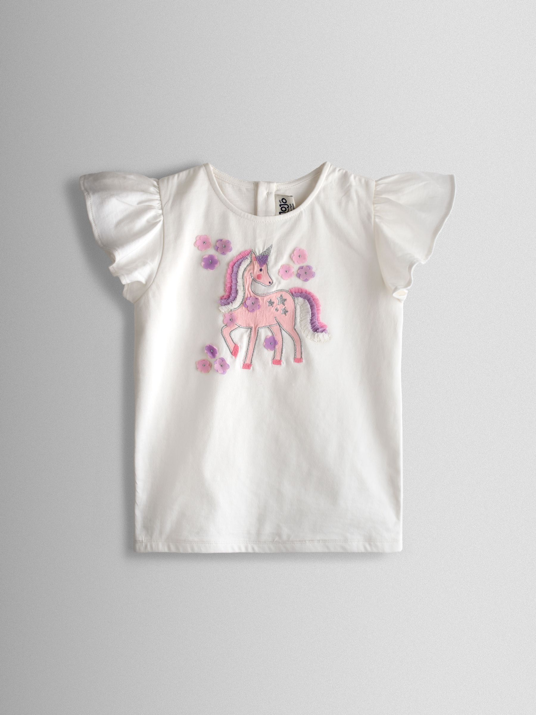 Apple Unicorn Appliqué Top And Tulle Skirt Set - Image 2 of 8