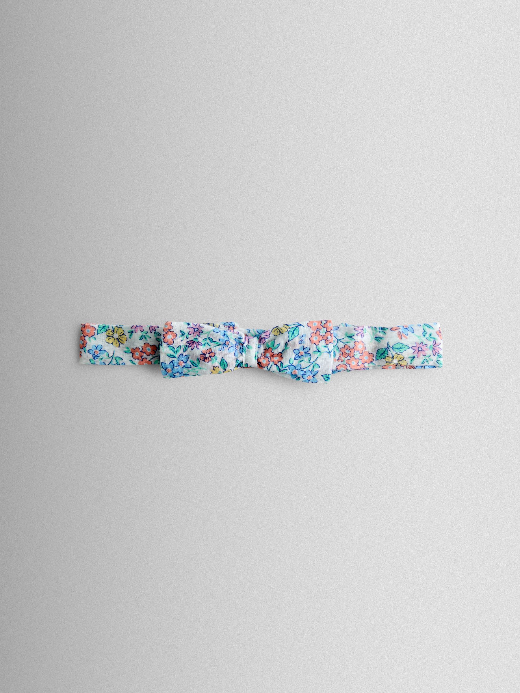 Lilac Ditsy Floral Sailor Baby Dress and Headband Set - Image 6 of 8