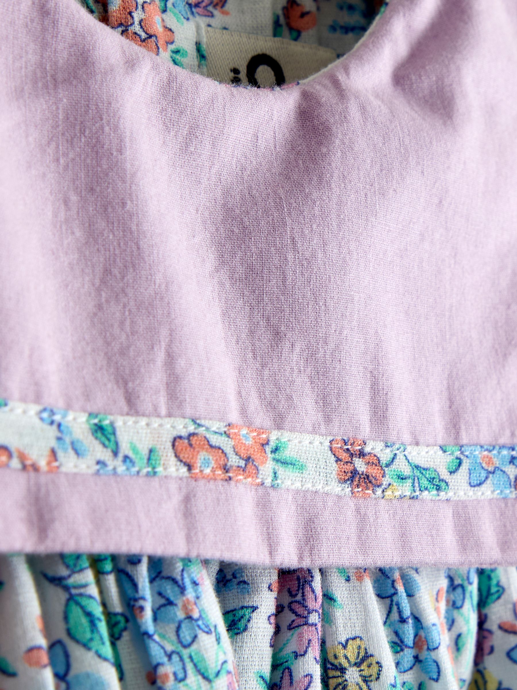 Lilac Ditsy Floral Sailor Baby Dress and Headband Set - Image 7 of 8