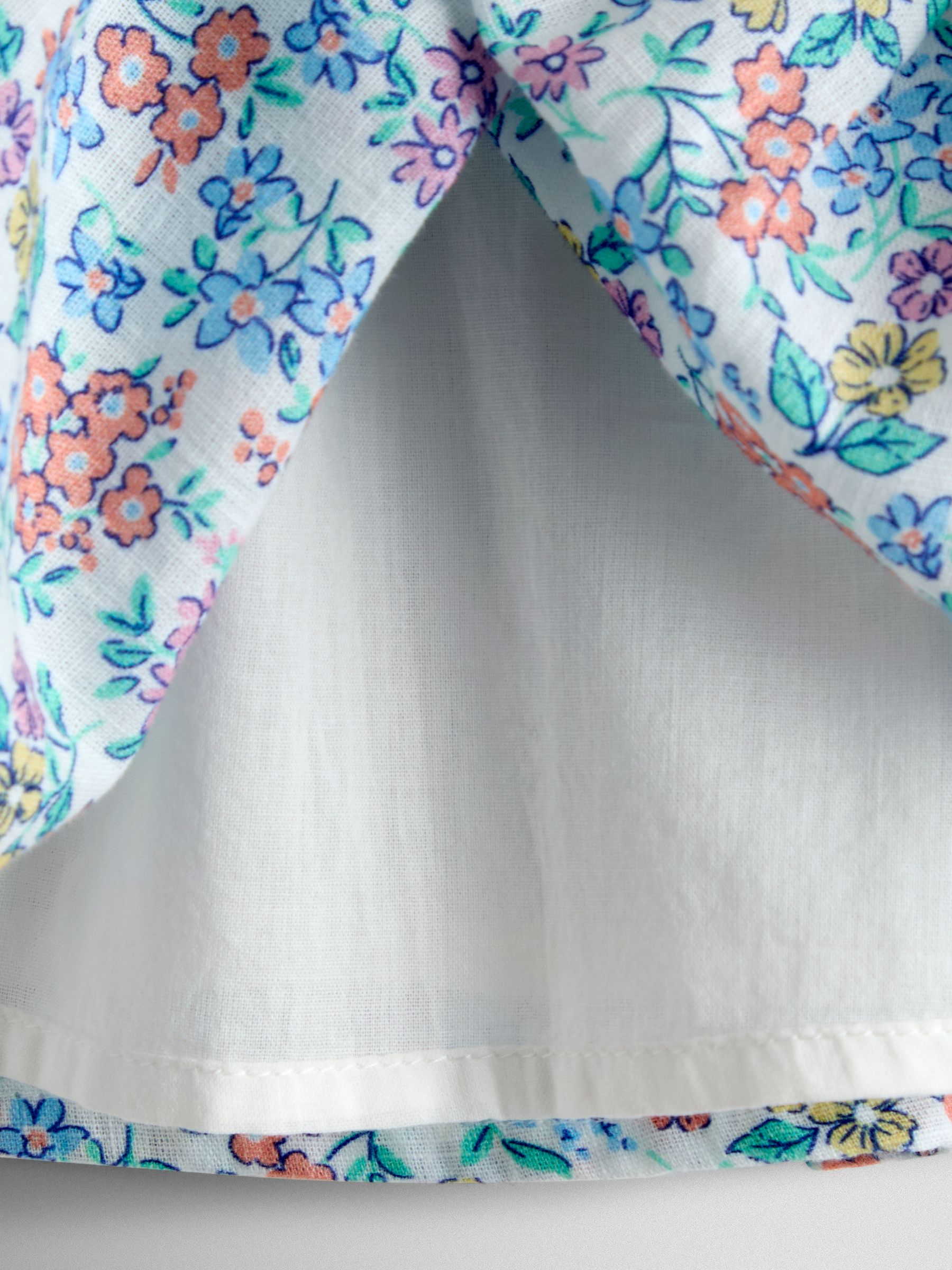 Lilac Ditsy Floral Sailor Baby Dress and Headband Set - Image 8 of 8