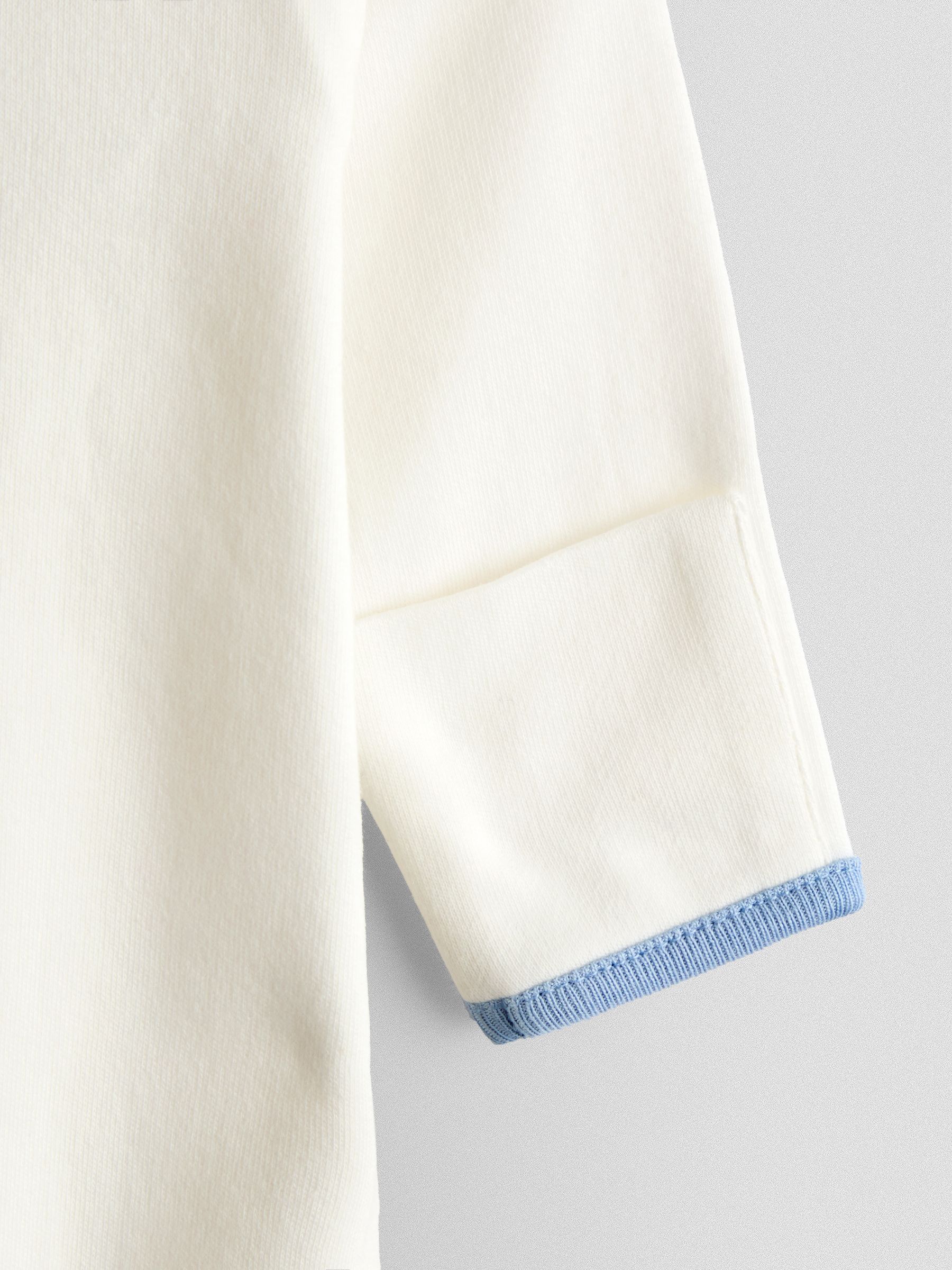 Blue Elephant Cotton Footed 3 Pack Sleepsuit - Image 4 of 10