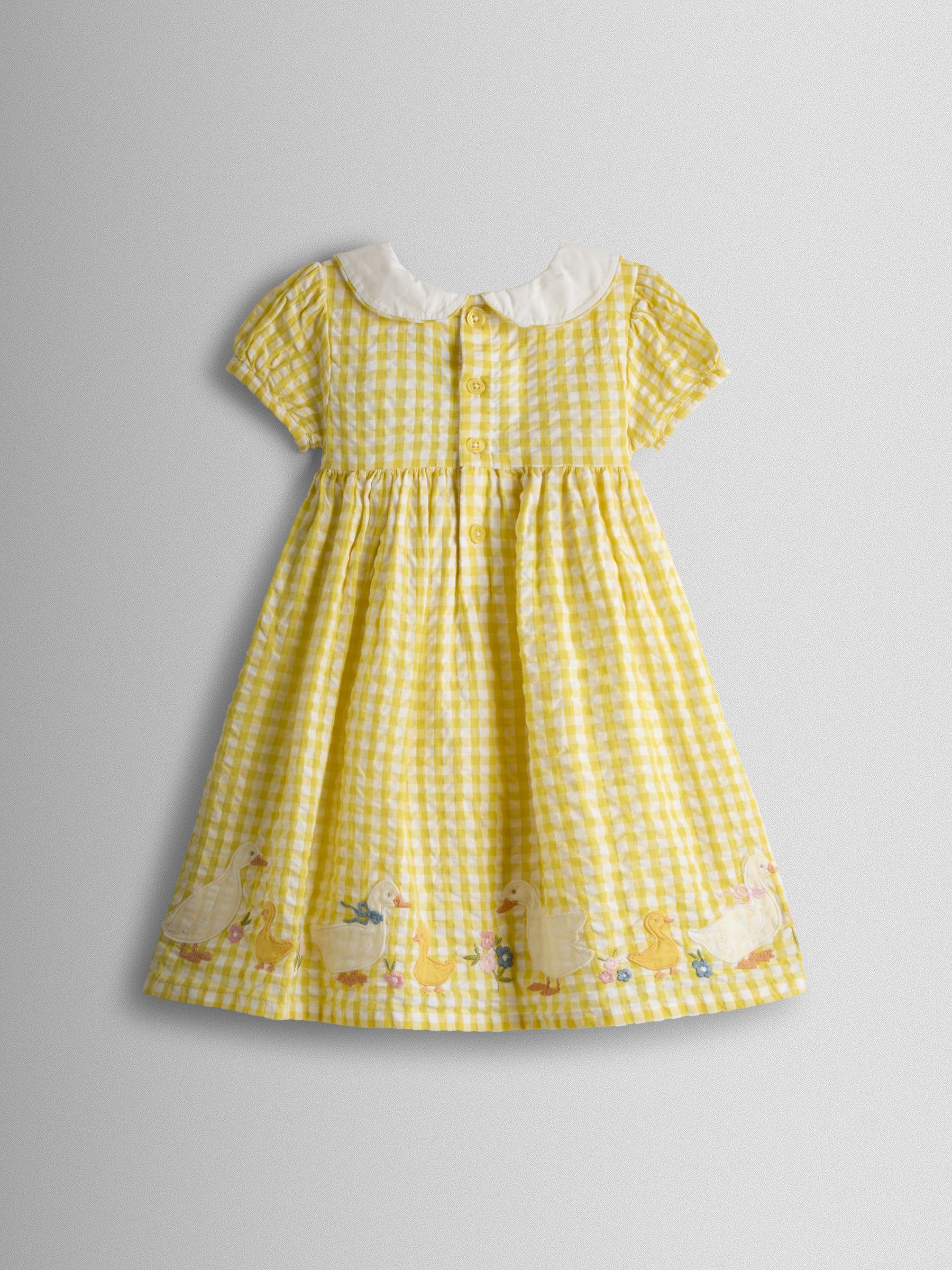 Yellow Duck Appliqué Smocked Dress - Image 3 of 8